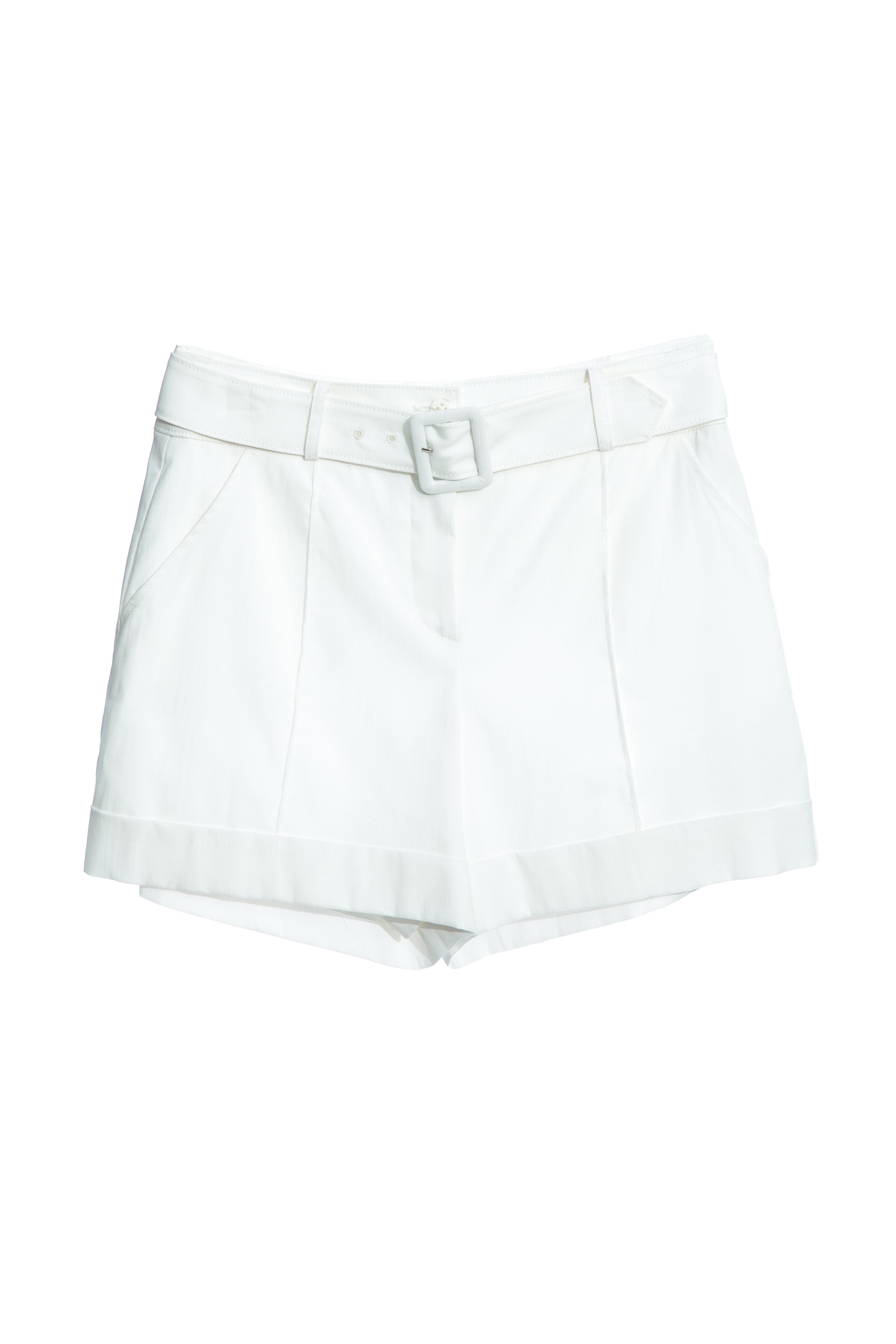 Basic White ShortsClassic cotton linen shorts,Season (SS) Look,Shorts,Belts