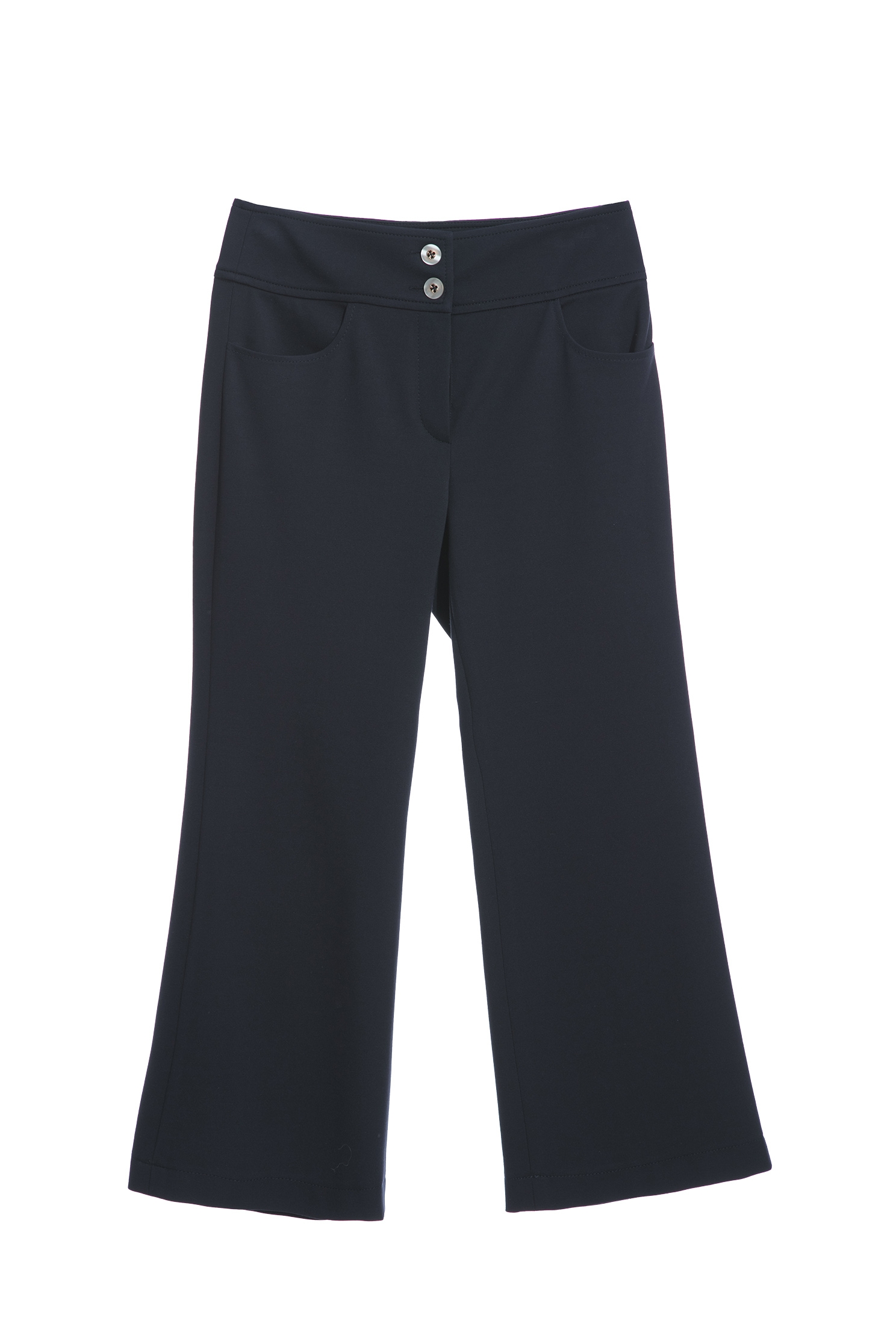 Basic Navy Straight Cut PantsComfortable slim flared pants,Bell-bottoms,Season (SS) Look,Bell-bottoms