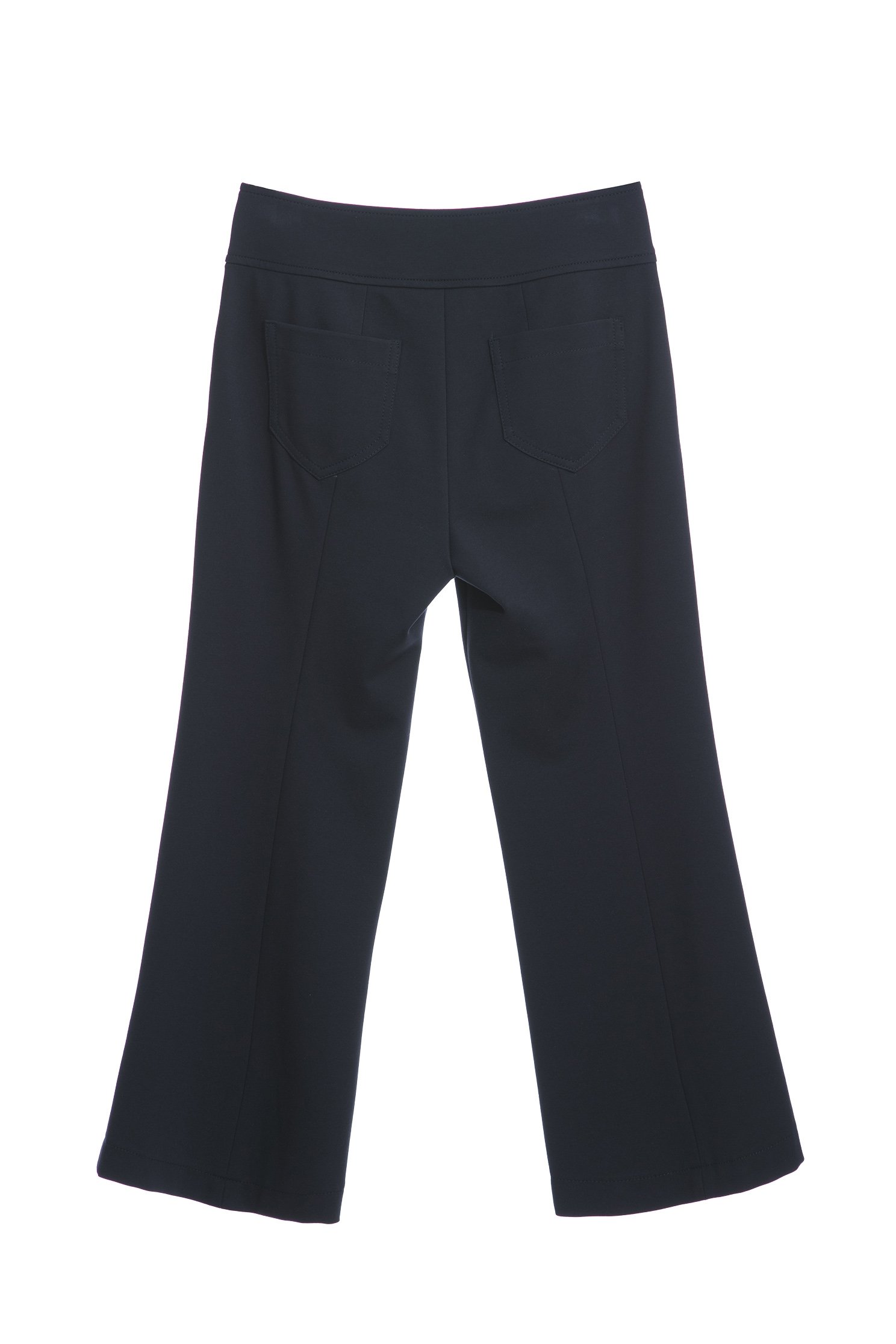 Basic Navy Straight Cut PantsComfortable slim flared pants,Bell-bottoms,Season (SS) Look,Bell-bottoms