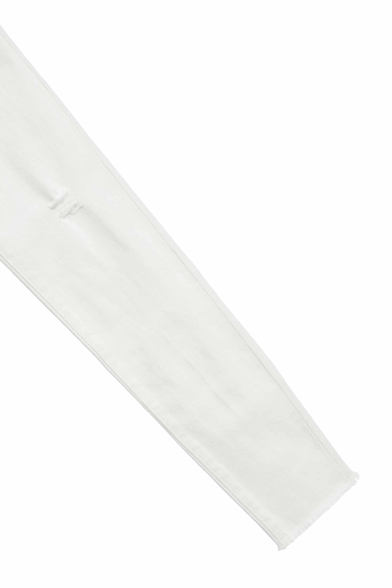 Distress Slim Fit White JeansDistress Slim Fit White Jeans,Season (SS) Look,Denim,Jeans