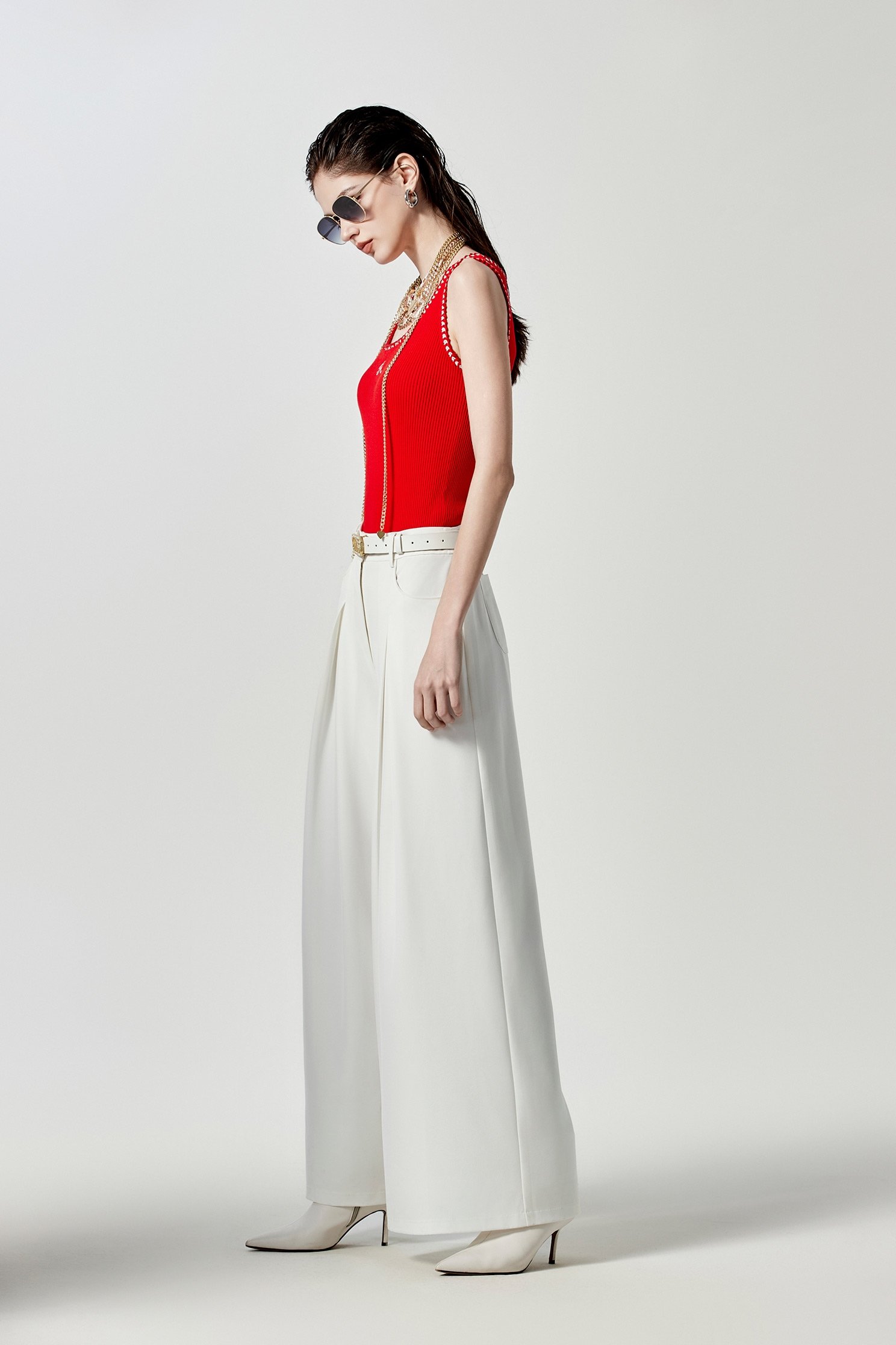 Off White Wide Leg PantsOff White Wide Leg Pants,Culottes,Season (SS) Look,Culottes