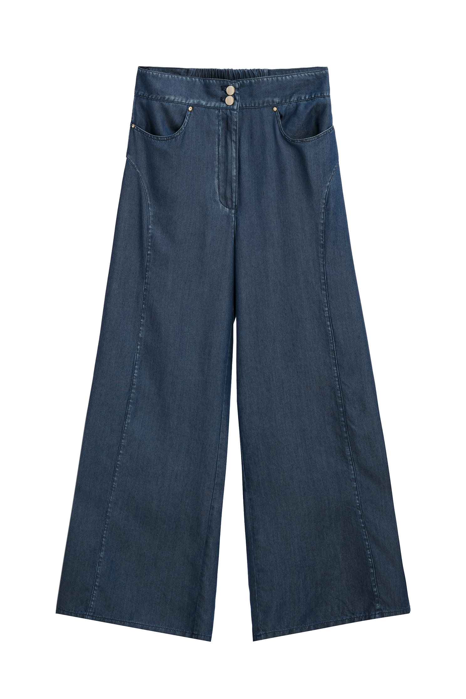 Wide Leg Soft Denim PantsWide Leg Soft Denim Pants,Season (SS) Look,Denim,Wide-leg jeans,Pants