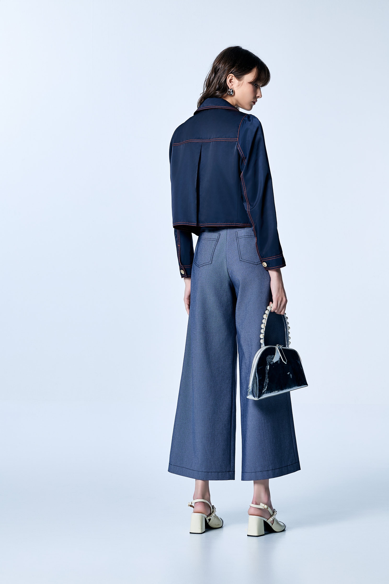 Grey Wide Leg PantsGrey Wide Leg Pants,Culottes,Season (SS) Look,Denim,Wide-leg jeans