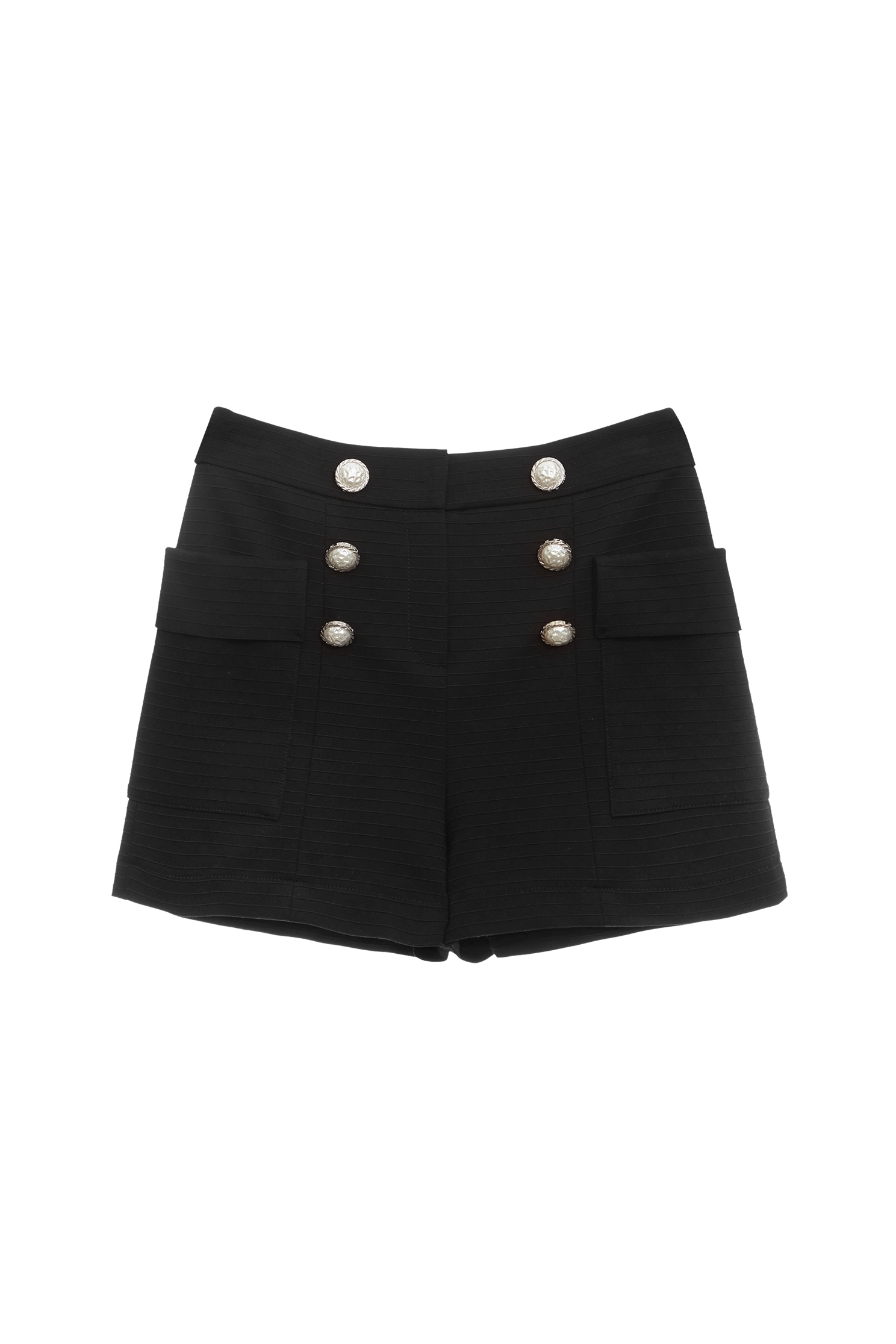 Jet Black Patch Pocket ShortsJet Black Patch Pocket Shorts,Season (SS) Look,Shorts