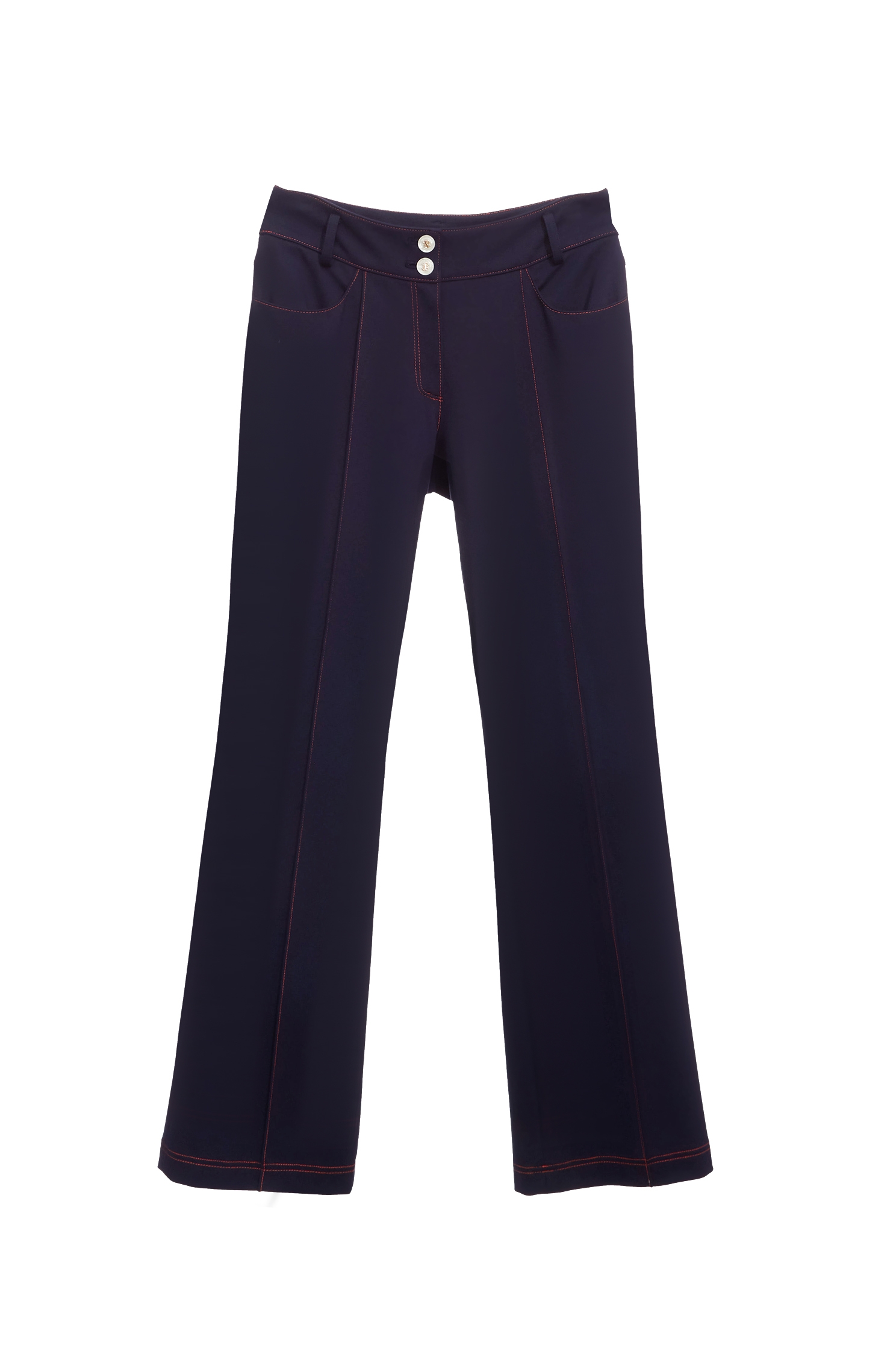 Navy Pants With Contrast Stitching DetailNavy Pants With Contrast Stitching Detail,Bell-bottoms,Season (SS) Look,Bell-bottoms,Pants