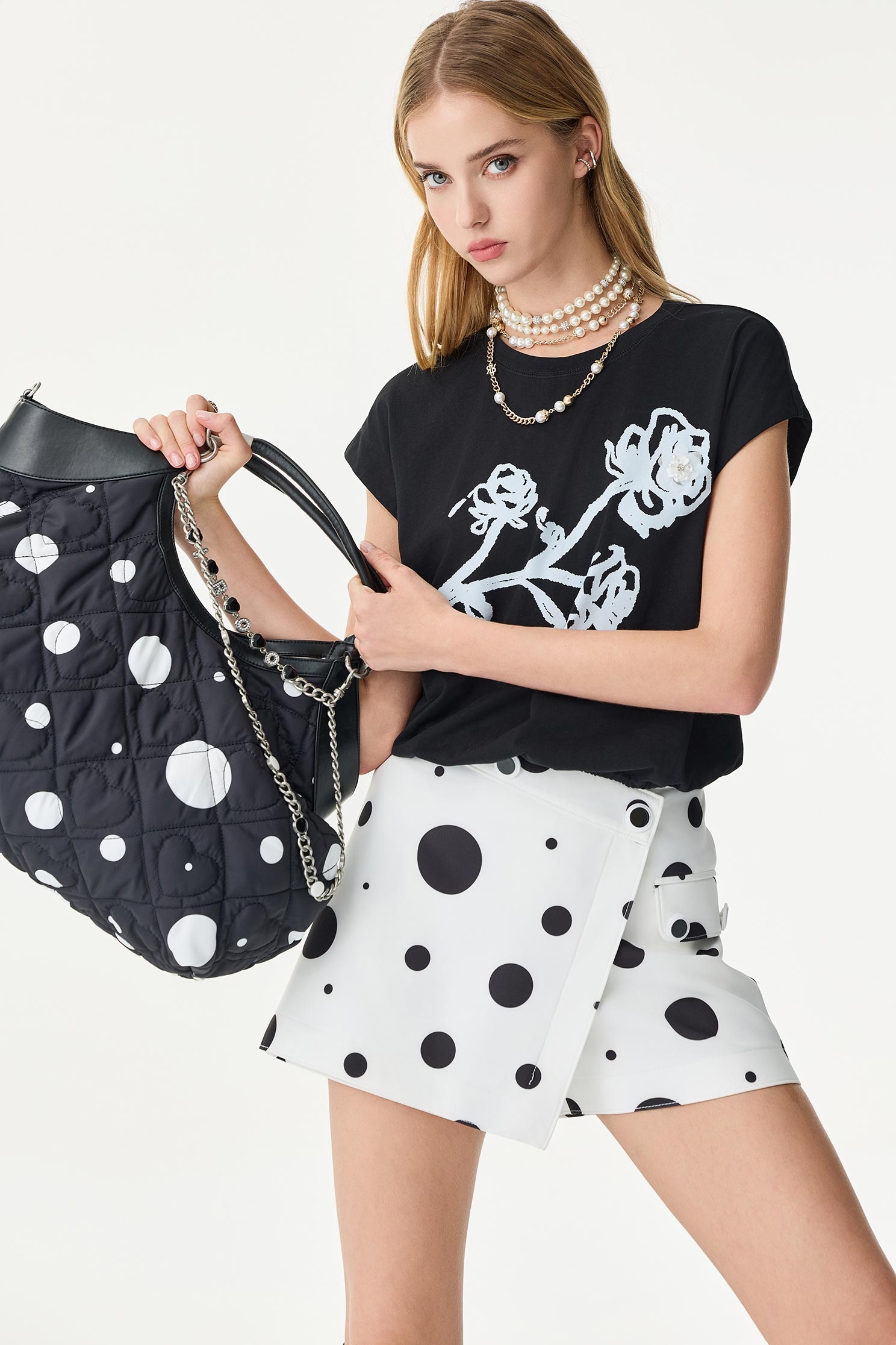 Black Polka Dot SkortsBlack Polka Dot Skorts,Season (SS) Look,Shorts,Skorts