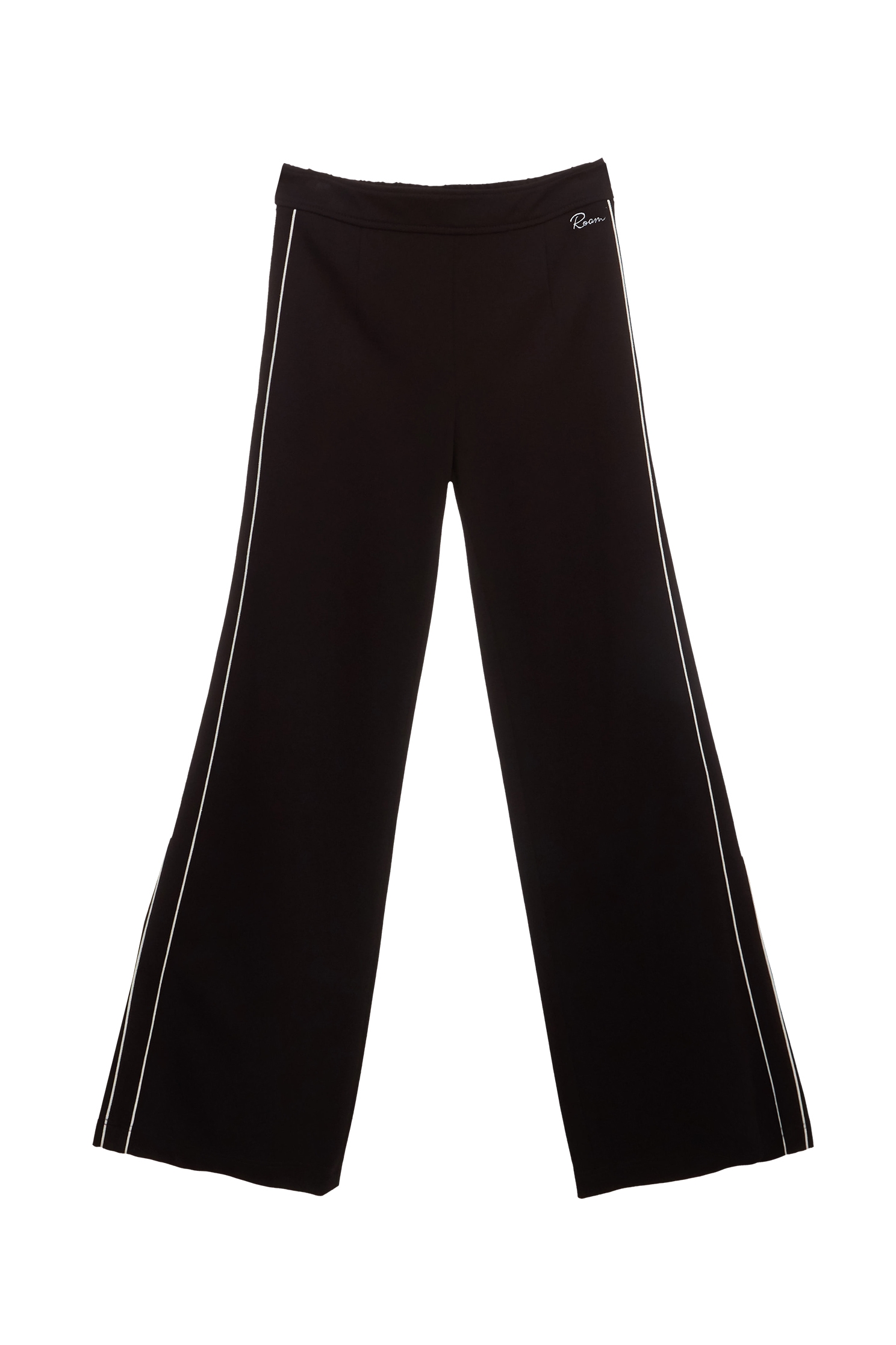 Side Contrast Trim Detail Lounge PantsSide Contrast Trim Detail Lounge Pants,Embroidered,Culottes,Season (SS) Look,Culottes,Pants