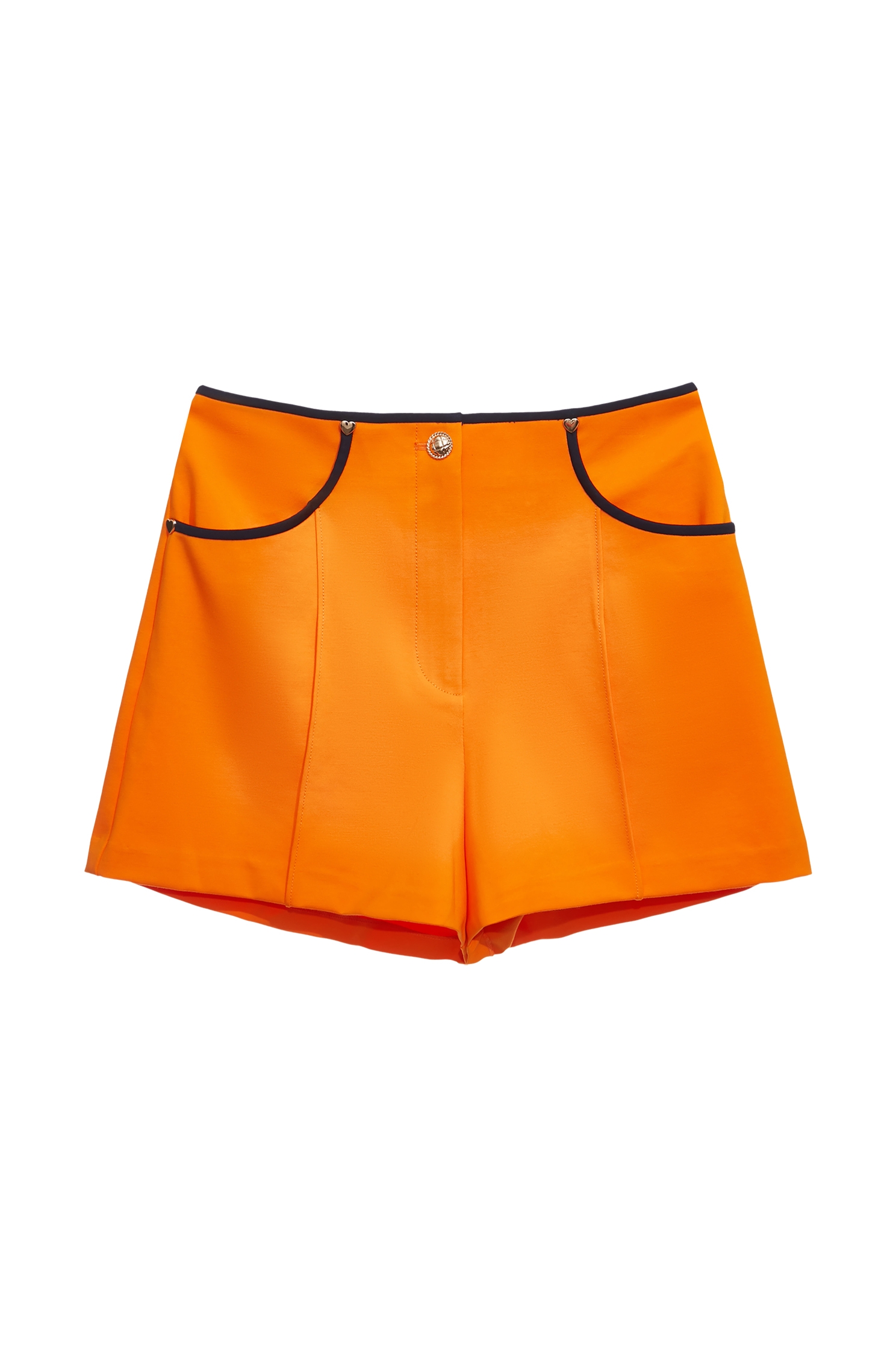 Orange Shorts With Contrast Trim DetailOrange Shorts With Contrast Trim Detail,Season (SS) Look,Shorts