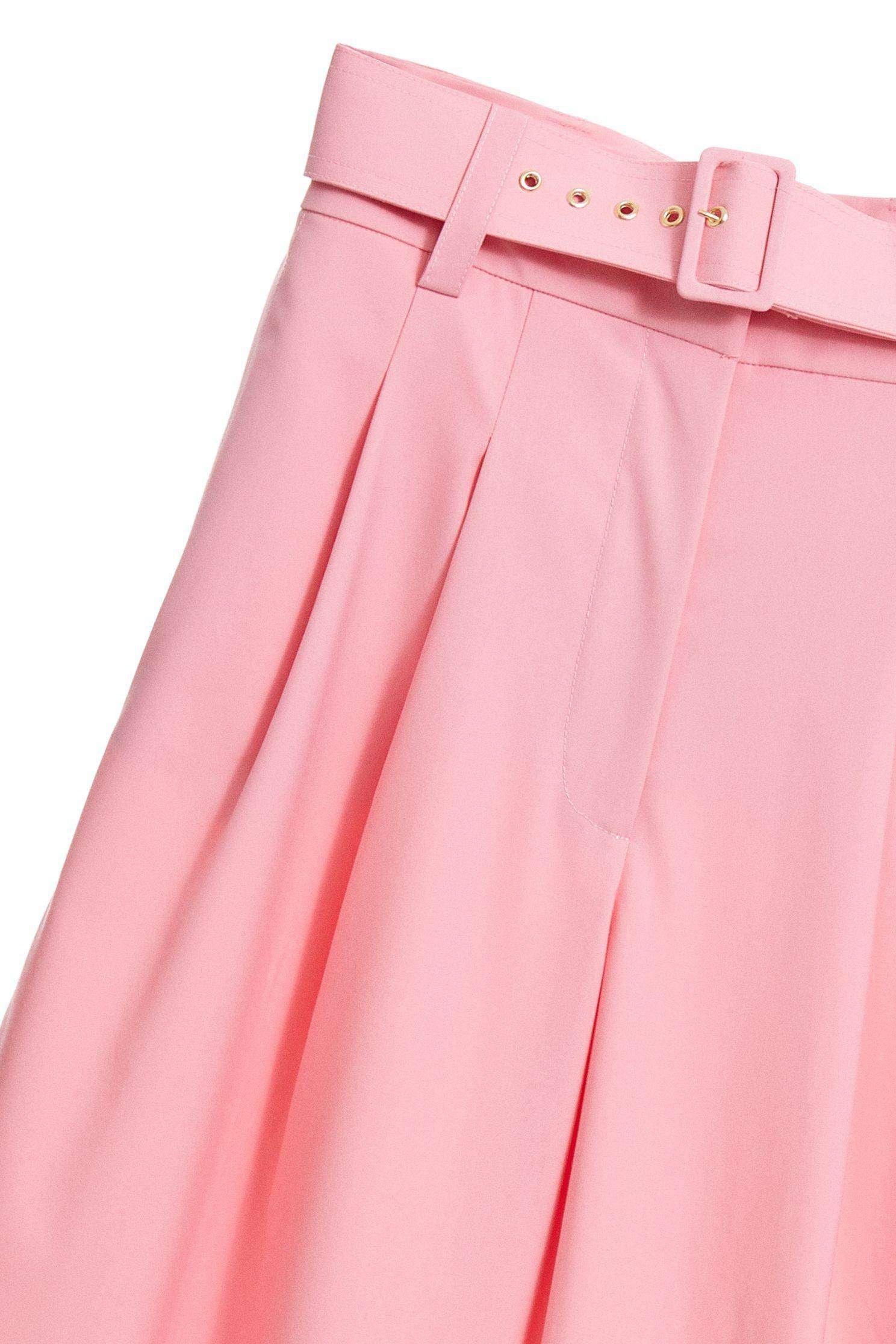 Pink Wide Leg PantsPink high-waisted wide pants,Rayon,Culottes,Season (SS) Look,Trends,iROO LIVE,Season (AW) Look,Pink,i Select,Culottes,Pants