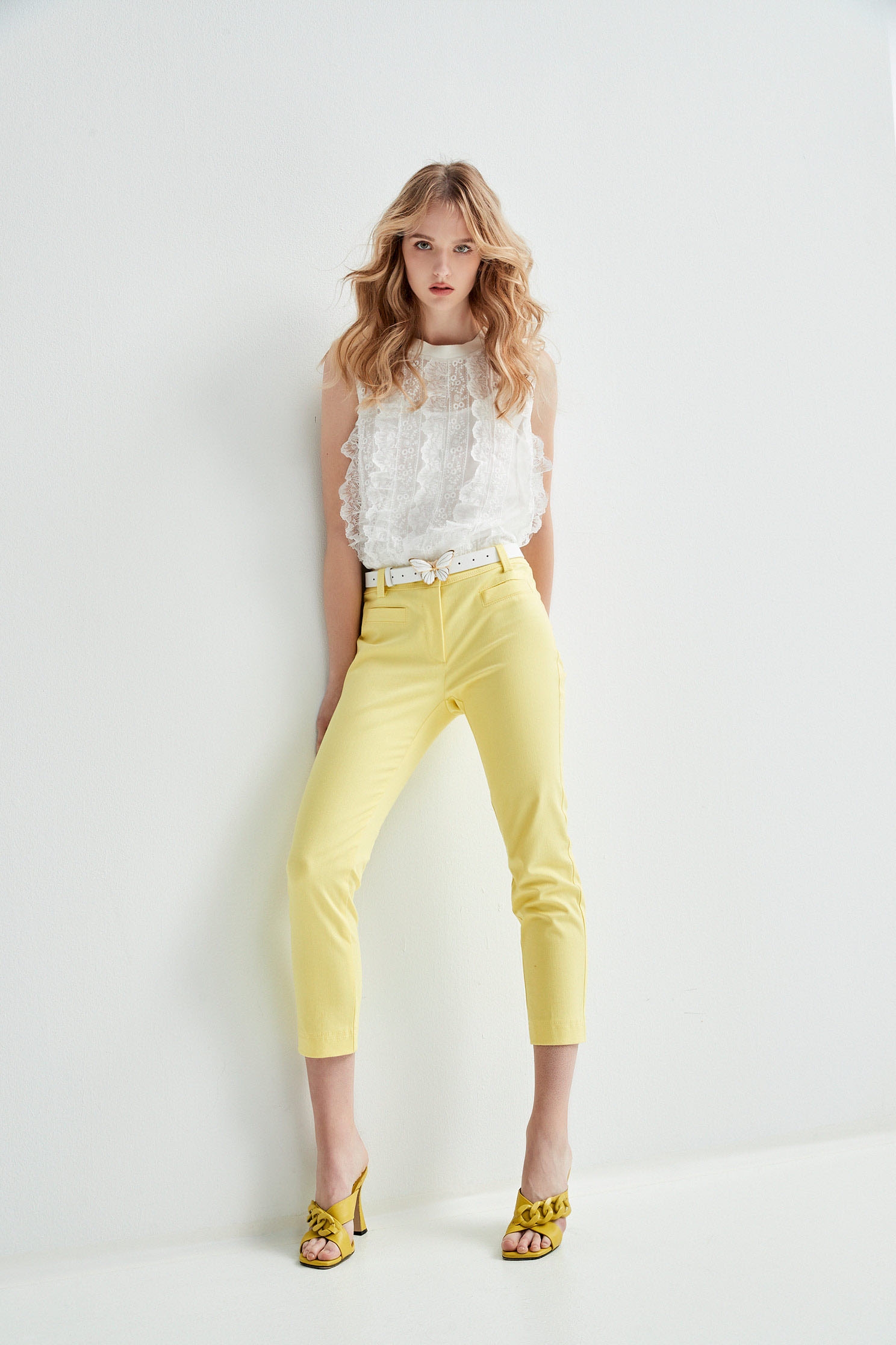 Slim Fit Yellow PantsSlim Fit Yellow Pants,Season (SS) Look,Denim,Jeans,Skinny pants,Skinny pants