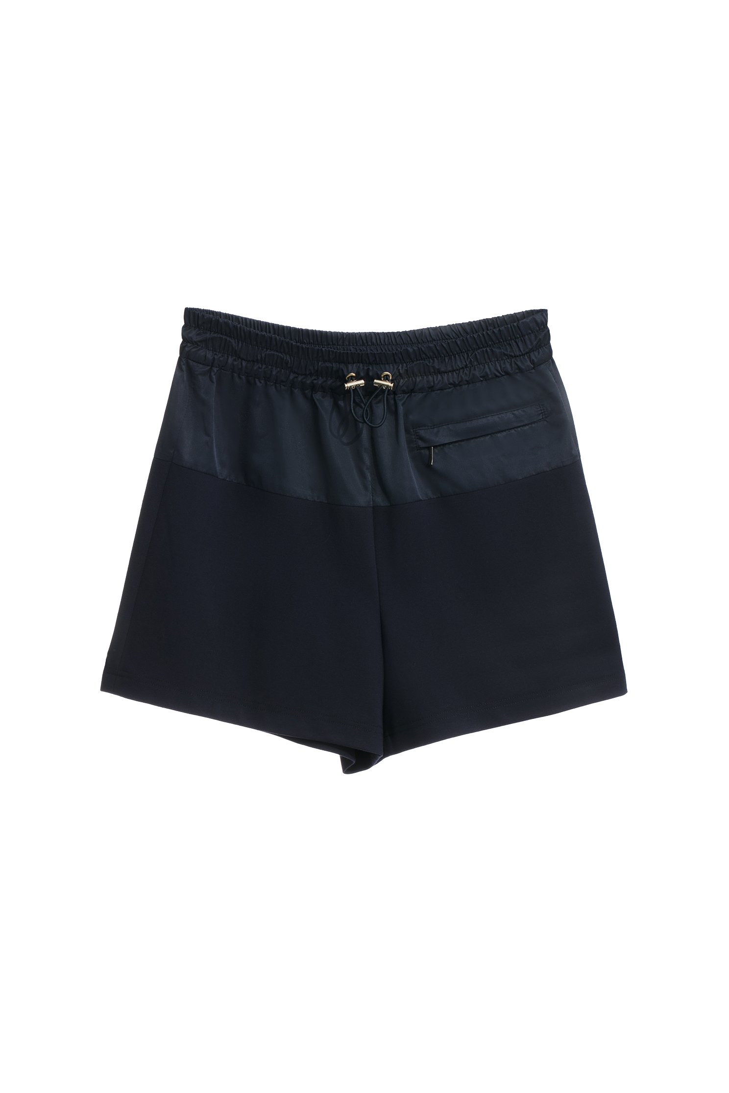 Mix Fabric Drawstring ShortsMix Fabric Drawstring Shorts,Season (SS) Look,Shorts,Trench coats