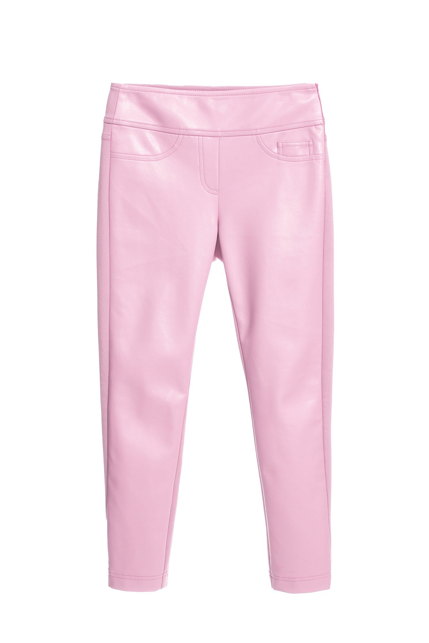 Pink Splicing Skinny PantsContrast pink pants,Season (AW) Look,Skinny pants,Valentine,Skinny pants