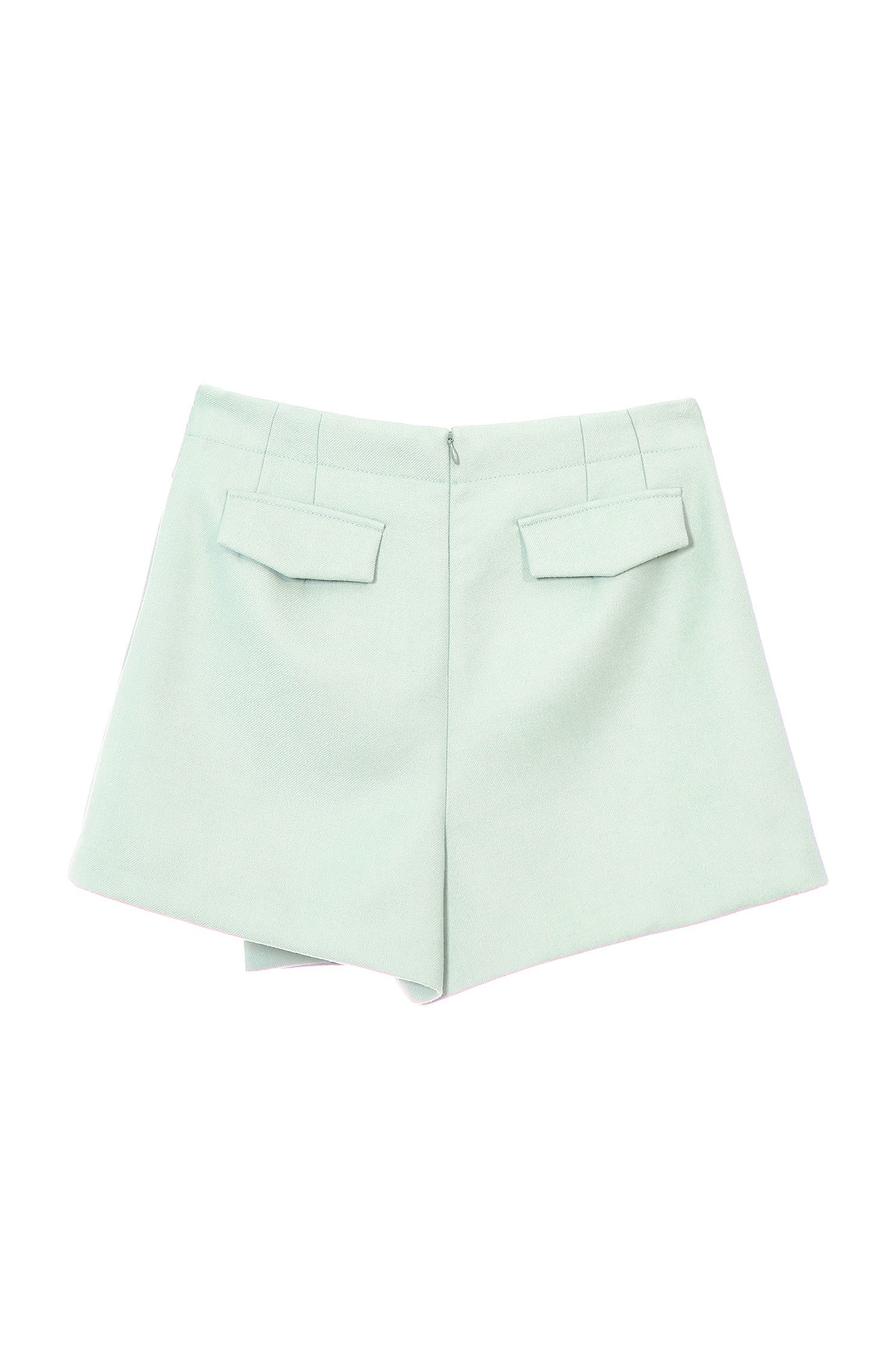 Light Green Overlap SkortsShorts with side loop design,co-ord sets,Shorts,Season (AW) Look,Skorts