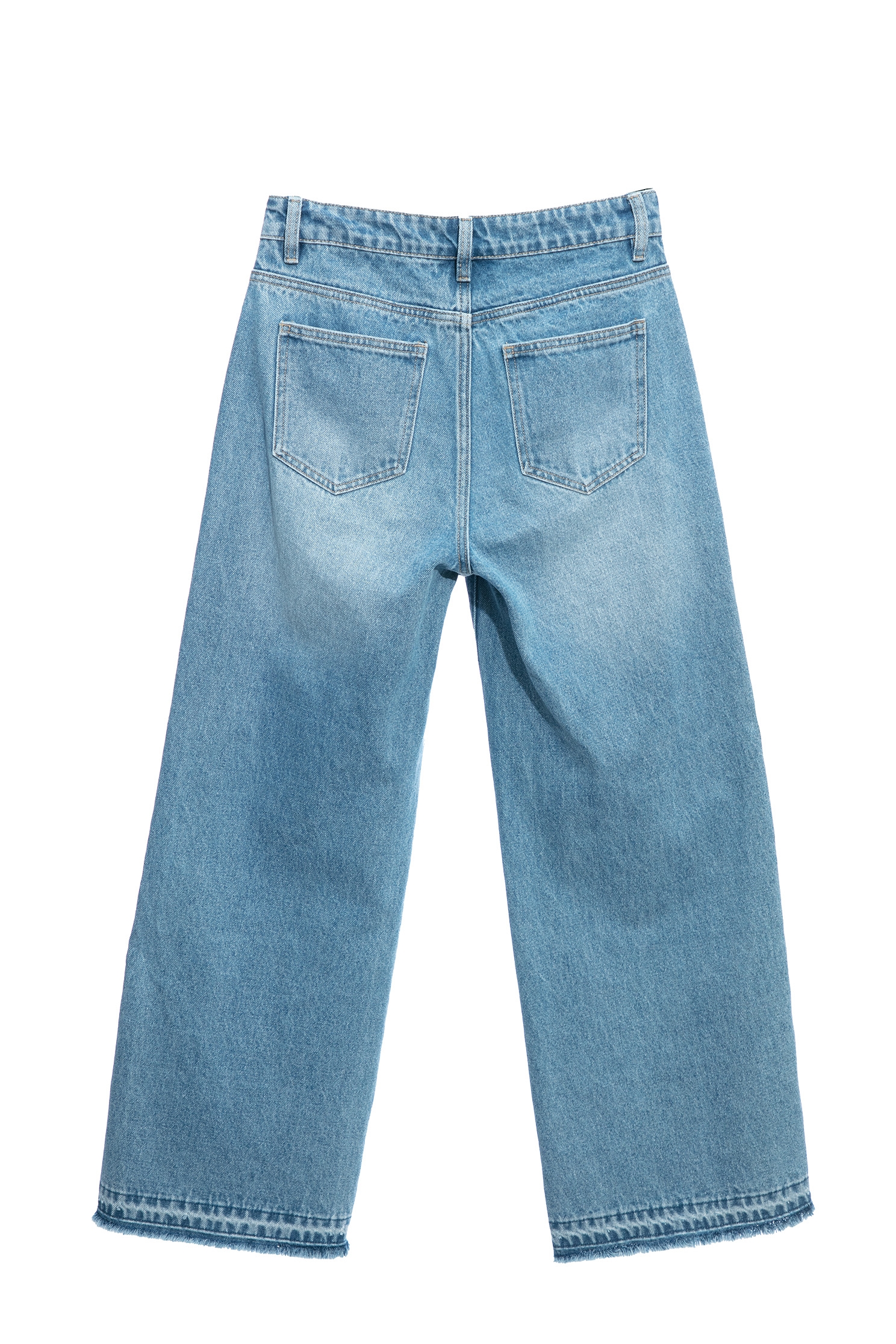 Distress Hem Wide Leg JeansDistress Hem Wide Leg Jeans,Culottes,Denim,Season (AW) Look,Wide-leg jeans,Pants