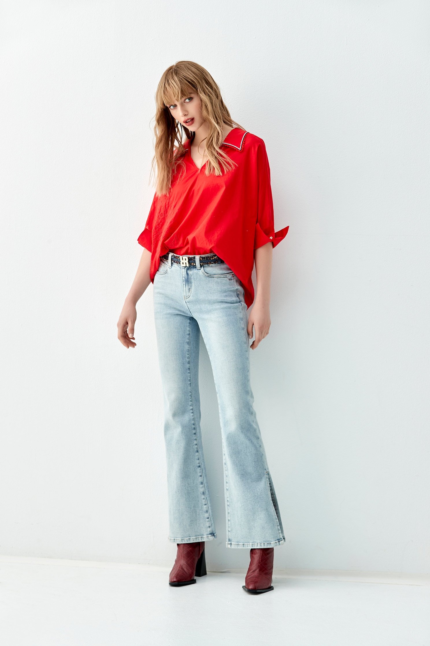 Basic Boot Leg JeansBasic Boot Leg Jeans,Bell-bottoms,Denim,Jeans,Season (AW) Look,Bell-bottoms