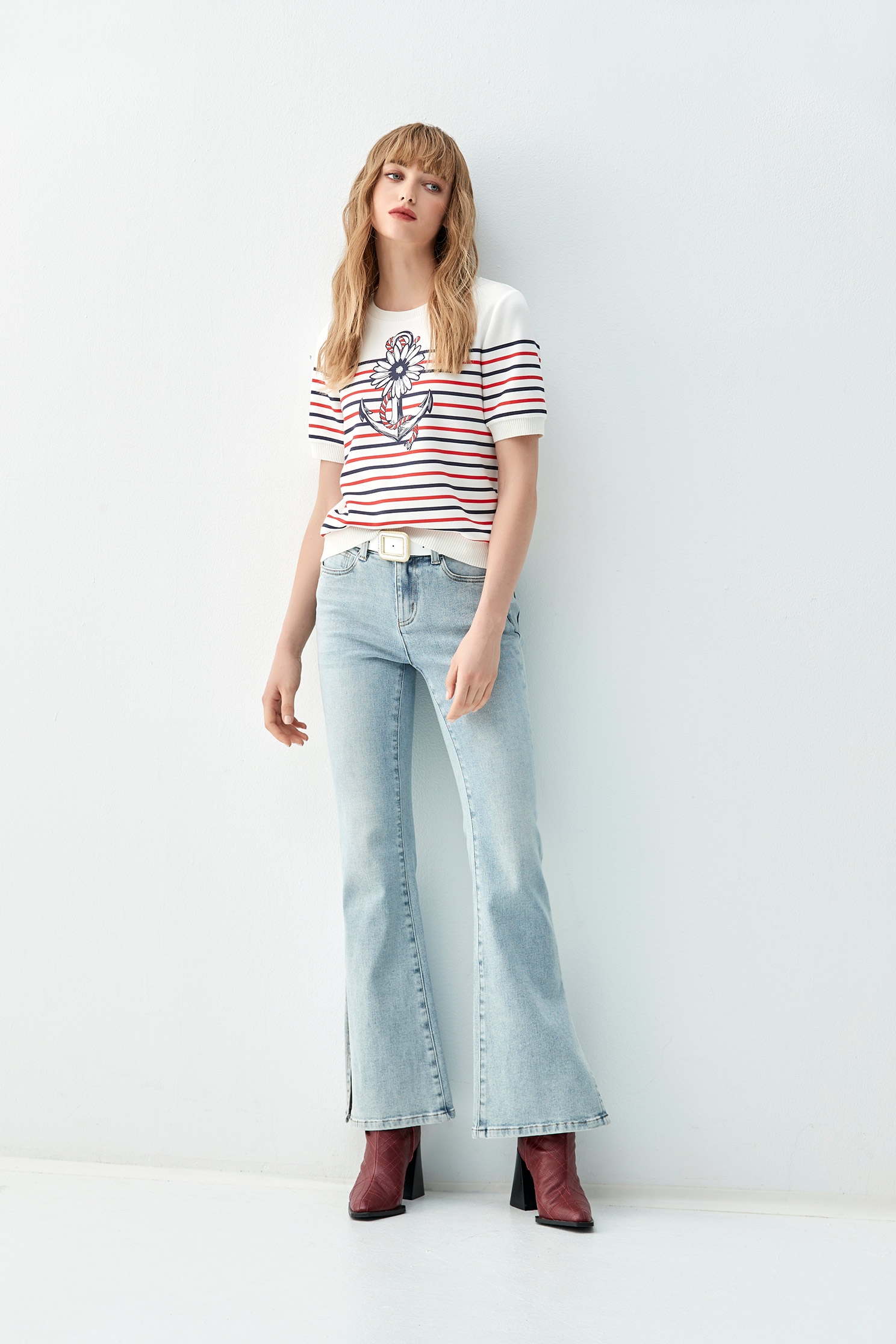 Basic Boot Leg JeansBasic Boot Leg Jeans,Bell-bottoms,Denim,Jeans,Season (AW) Look,Bell-bottoms