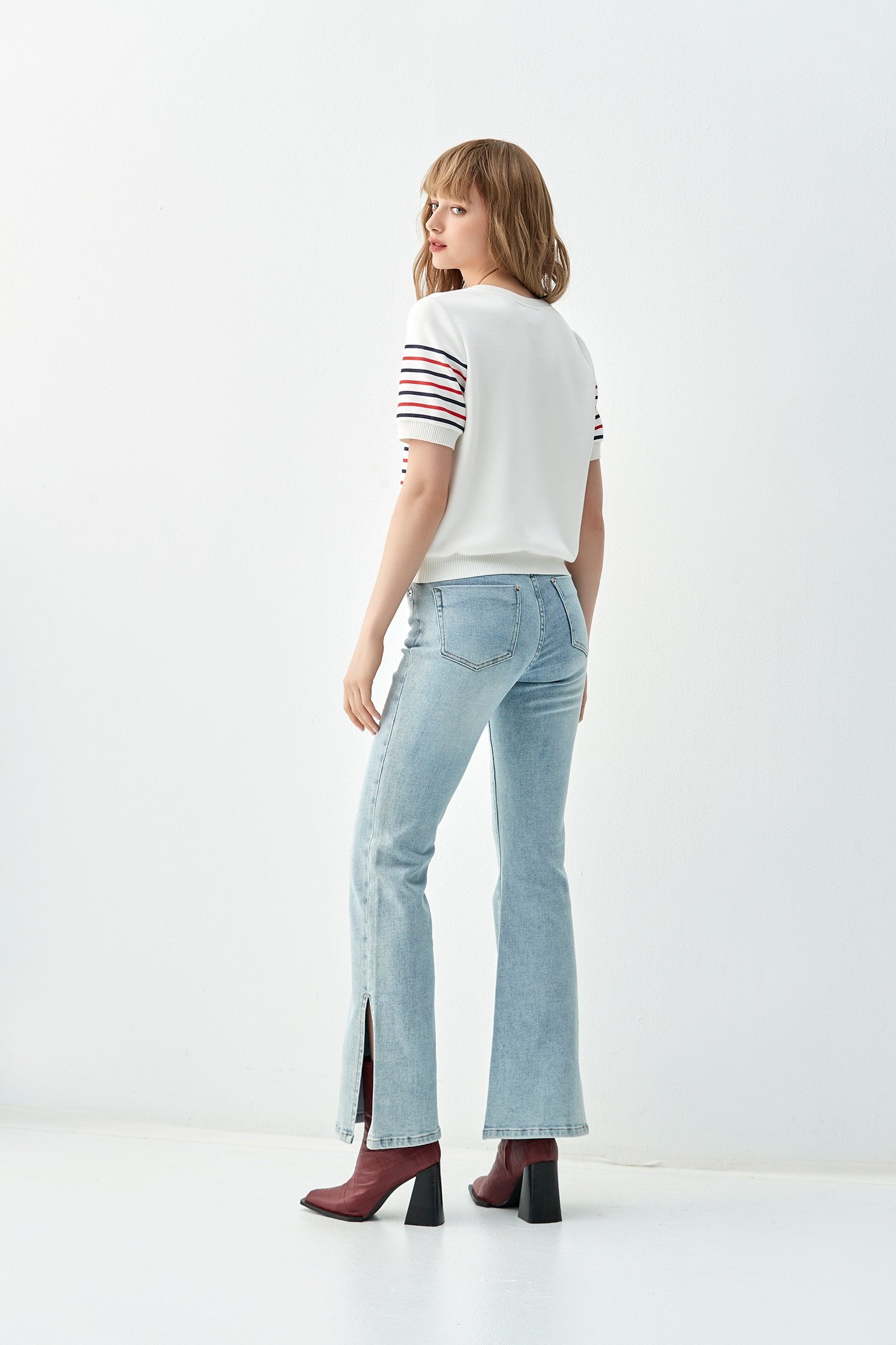 Basic Boot Leg JeansBasic Boot Leg Jeans,Bell-bottoms,Denim,Jeans,Season (AW) Look,Bell-bottoms