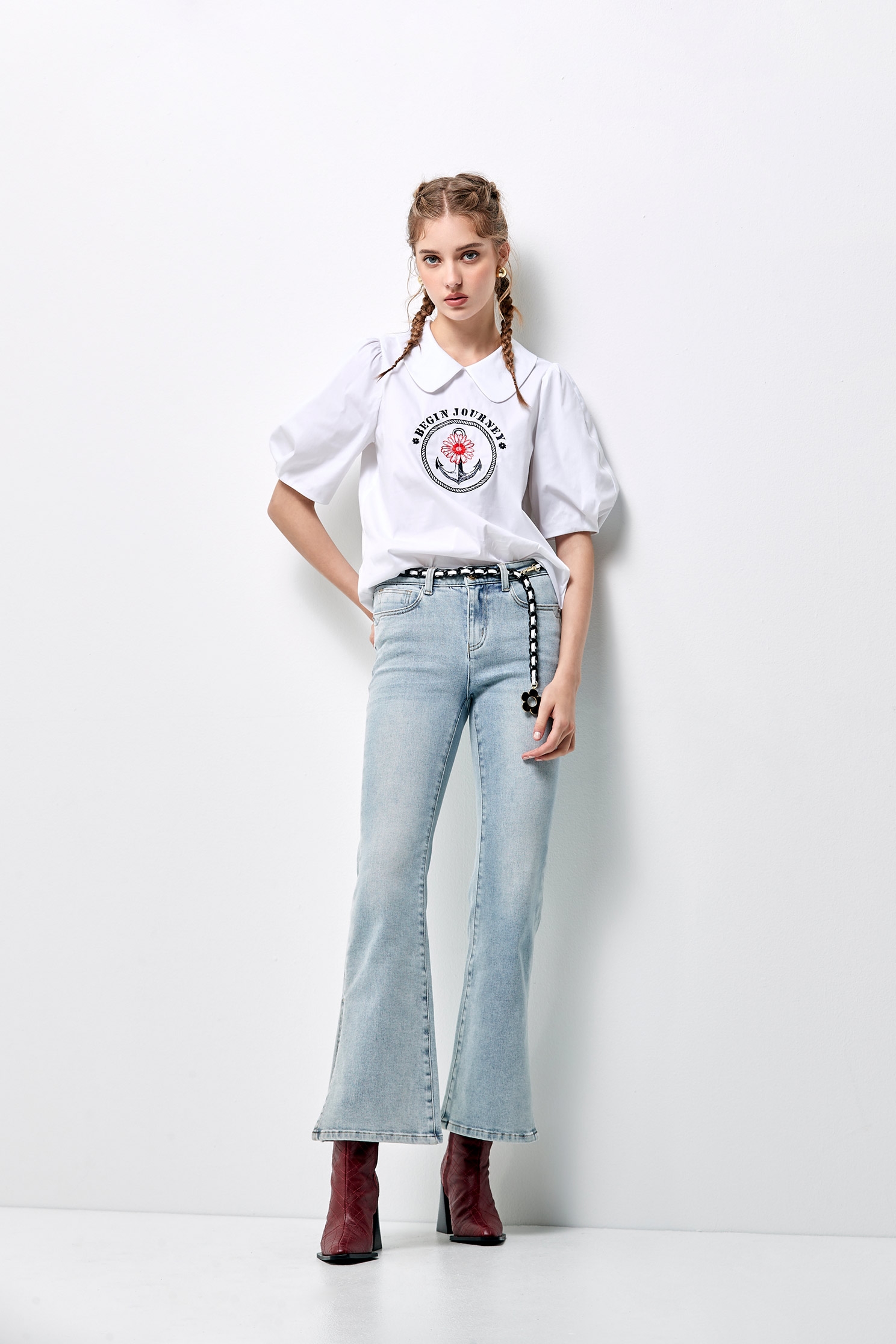 Basic Boot Leg JeansBasic Boot Leg Jeans,Bell-bottoms,Denim,Jeans,Season (AW) Look,Bell-bottoms