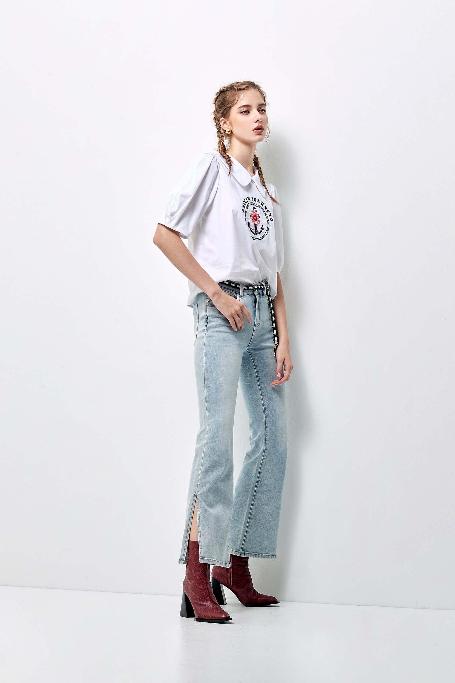 Basic Boot Leg JeansBasic Boot Leg Jeans,Bell-bottoms,Denim,Jeans,Season (AW) Look,Bell-bottoms