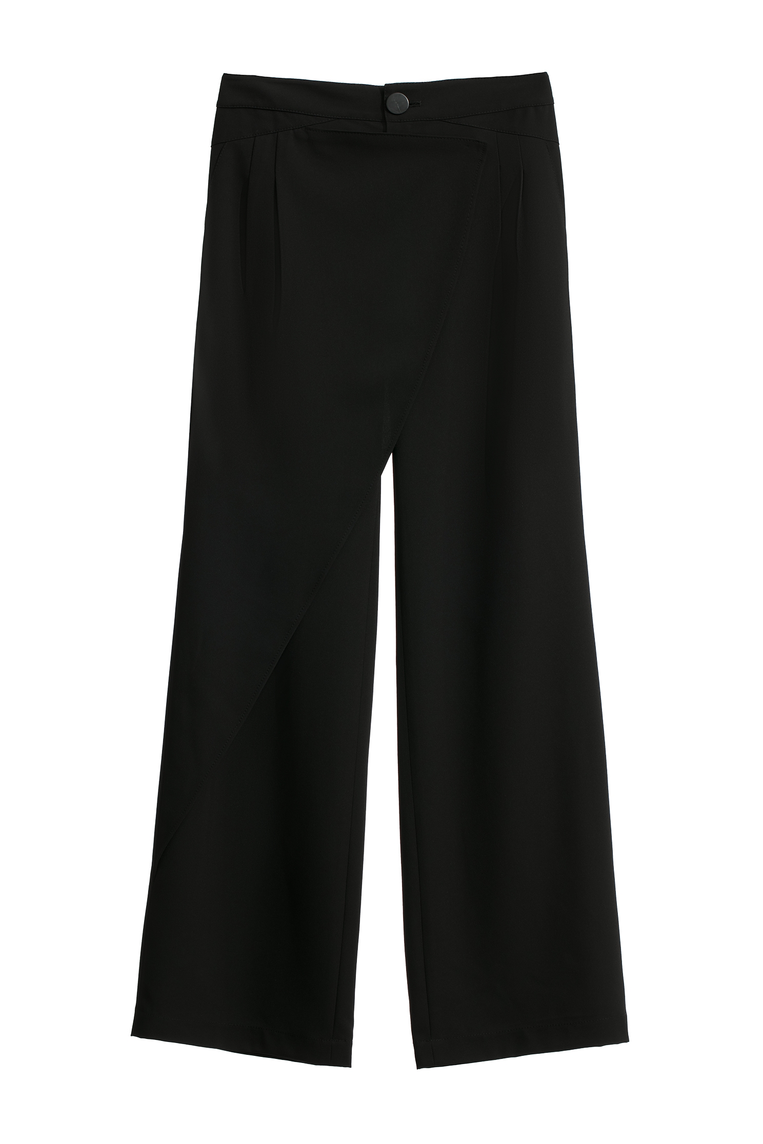 Asymmetric Layer Smart PantsAsymmetric Layer Smart Pants,Culottes,Season (SS) Look,Culottes