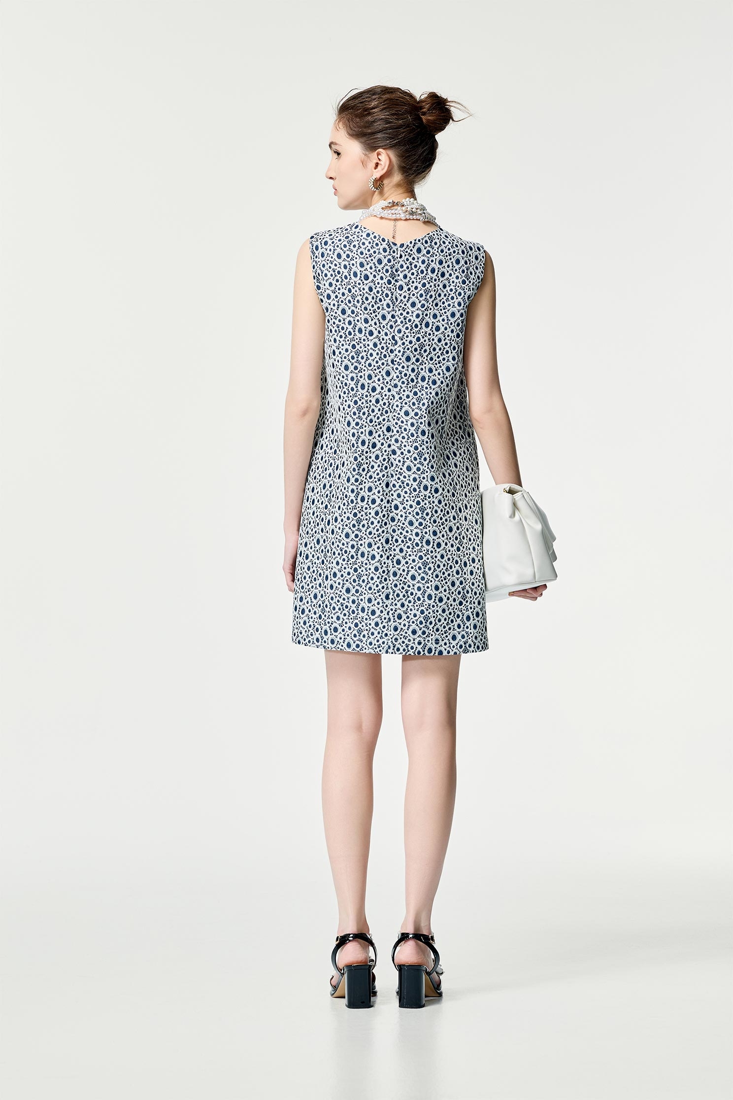 Hollow Out Embroidery Lace Sleeveless DressHollow Out Embroidery Lace Sleeveless Dress,Dresses,Lace dresses,Season (SS) Look,Denim,blossoms,Lace,Lace dresses