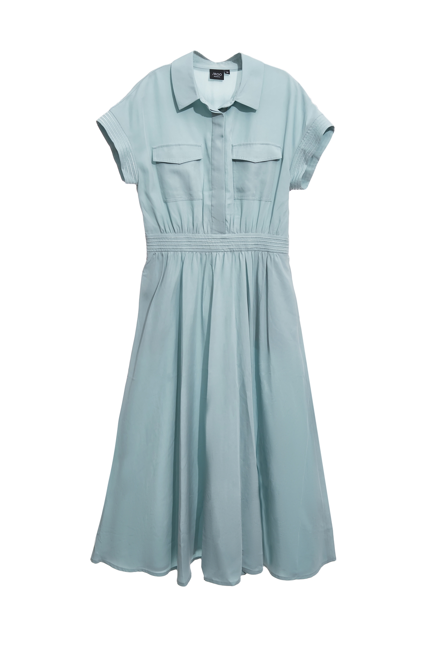 Short Sleeve Midi Shirt DressShort Sleeve Midi Shirt Dress,Dresses,Casual dresses,Season (SS) Look,Blouses,upperclass