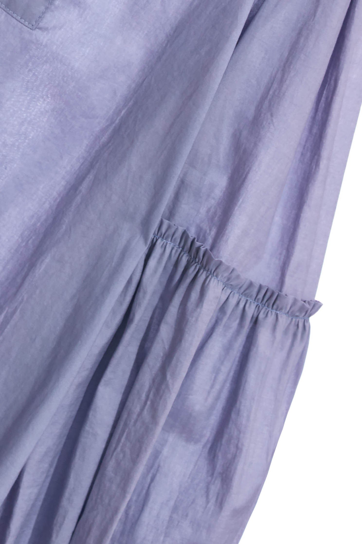 Basic Knee Length Shirt DressCloud purple knot decorated with dresses,Under shirts,Queen,Shirt dresses,Season (SS) Look,Valentine,Thin straps,upperclass