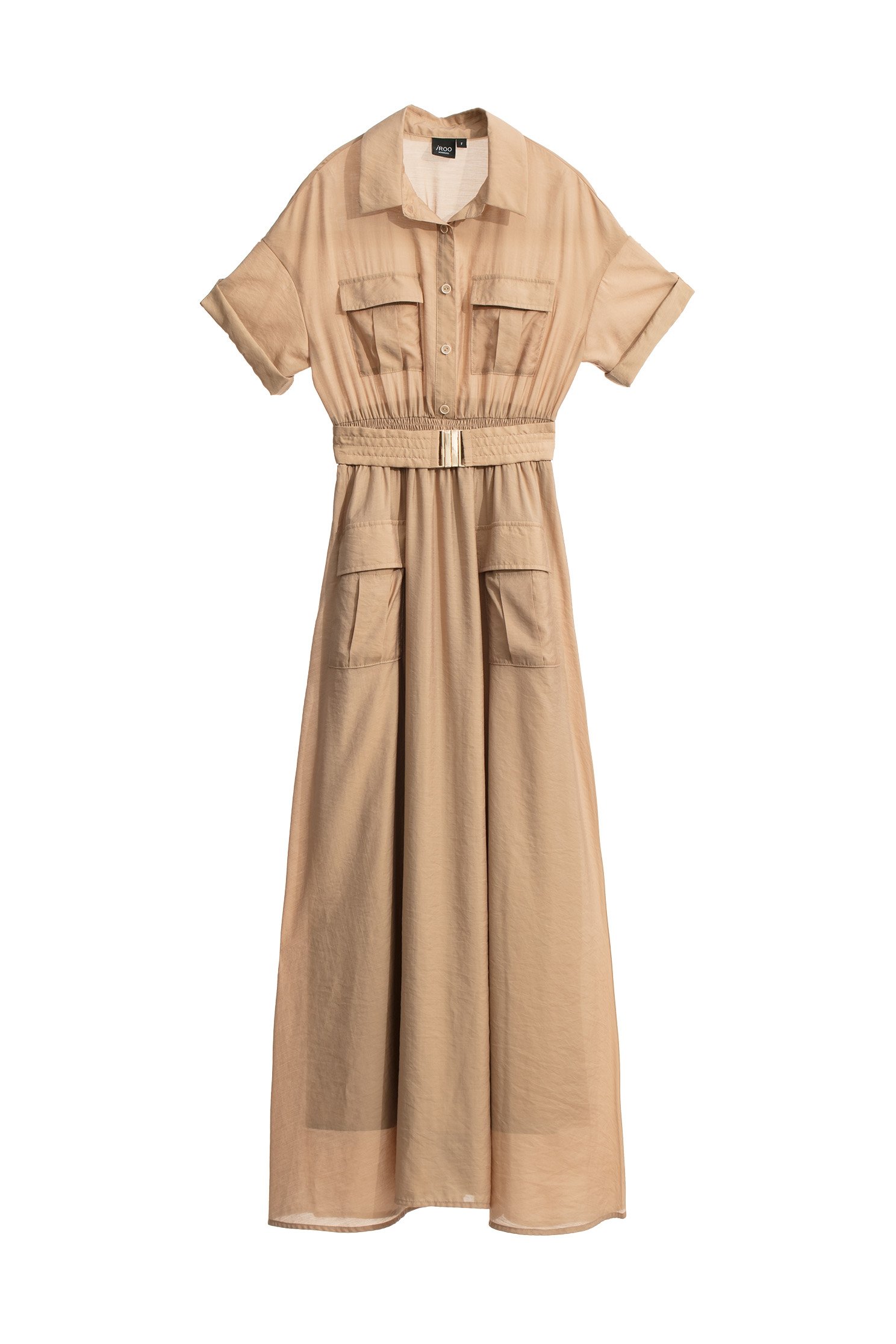 Short Sleeve Khaki Shirt DressShort Sleeve Khaki Shirt Dress,Dresses,Season (AW) Look,Belts,Maxi dresses