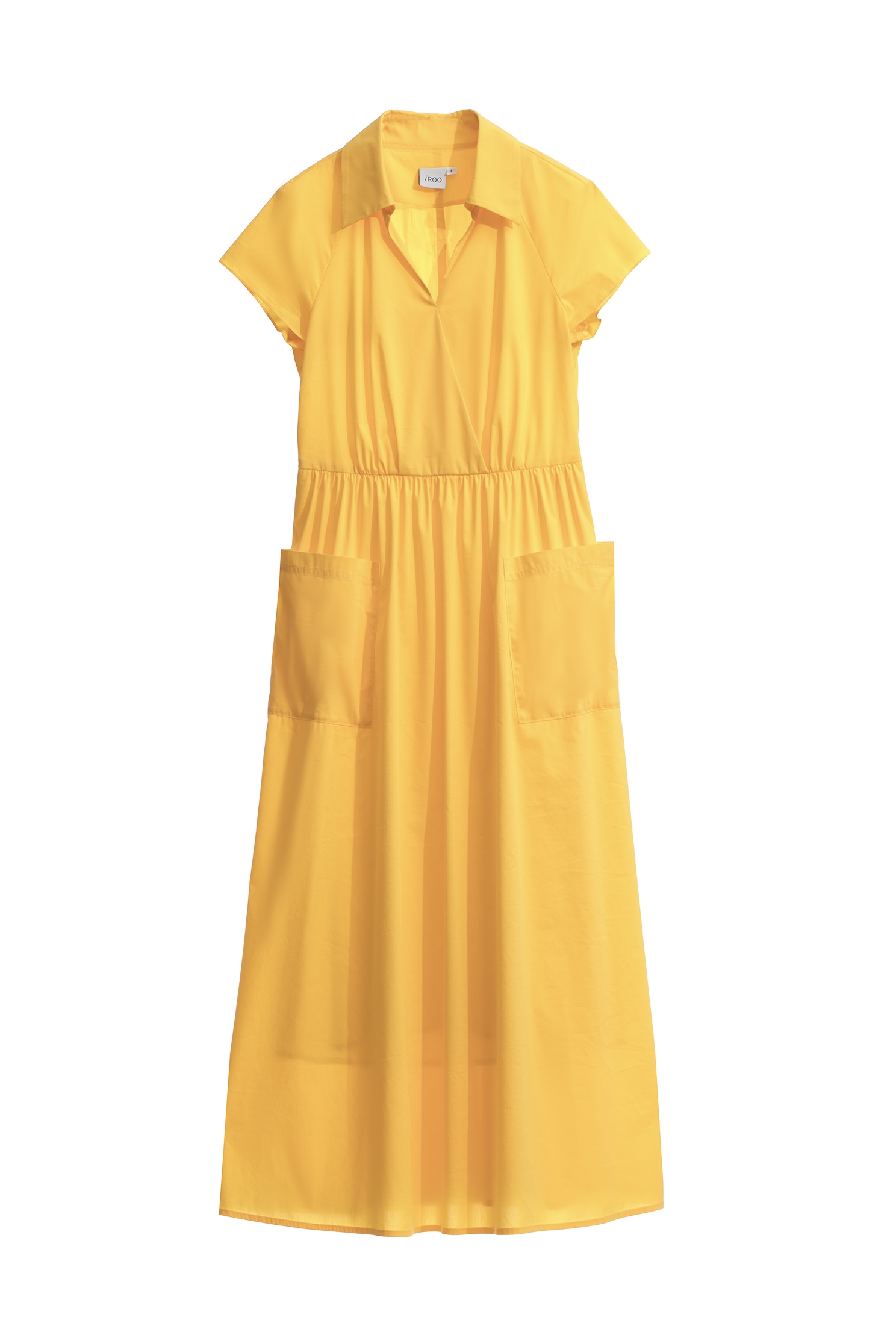 Short Sleeve Yellow Midi DressShort Sleeve Yellow Midi Dress,Dresses,Season (AW) Look