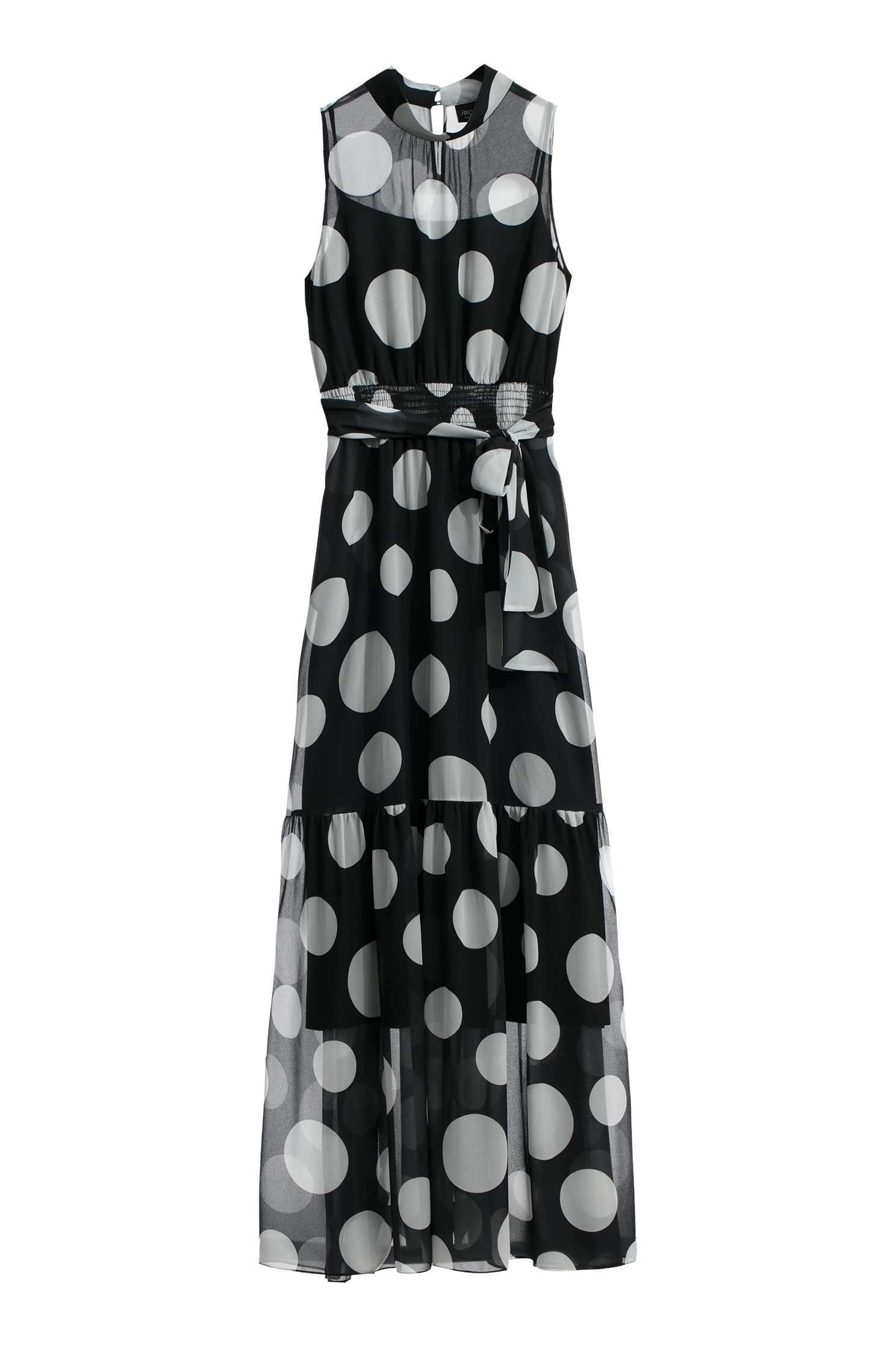 Sleeveless Polka Dot Maxi DressSleeveless Polka Dot Maxi Dress,Dresses,Chiffon dresses,dotcollection,Season (AW) Look,Maxi dresses,Chiffon,Chiffon dresses