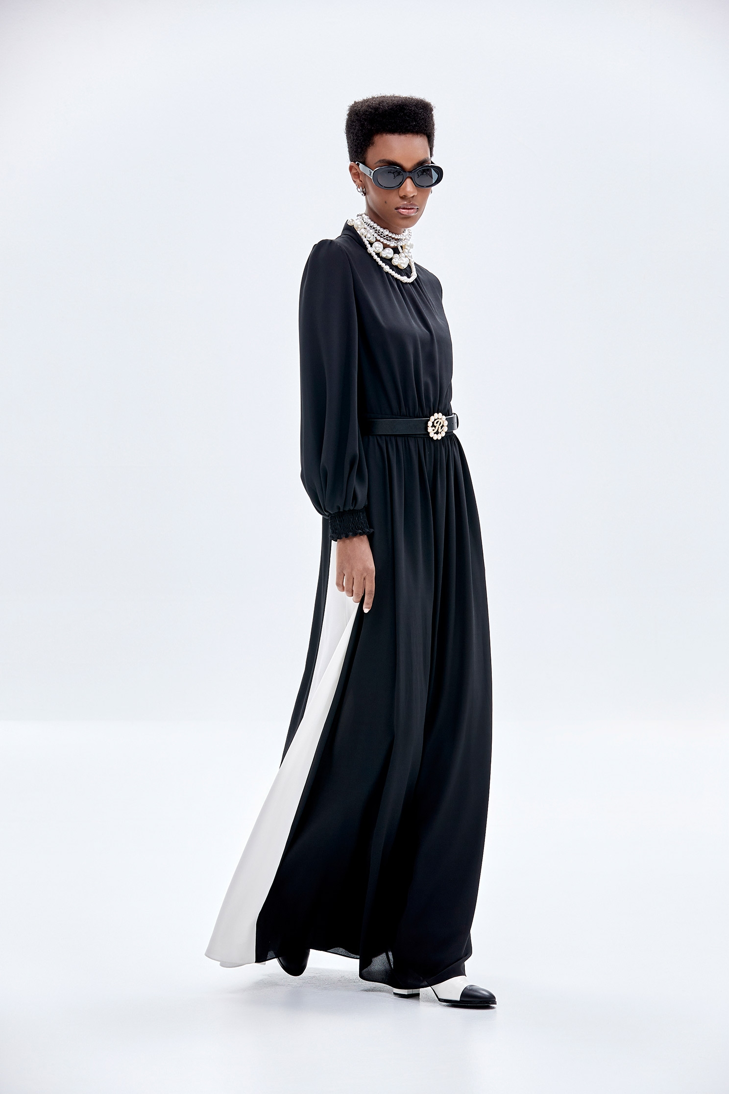 Long Sleeve Contrast Maxi DressLong Sleeve Contrast Maxi Dress,Dresses,cocktaildresses,Evening dresses,Season (AW) Look,Maxi dresses