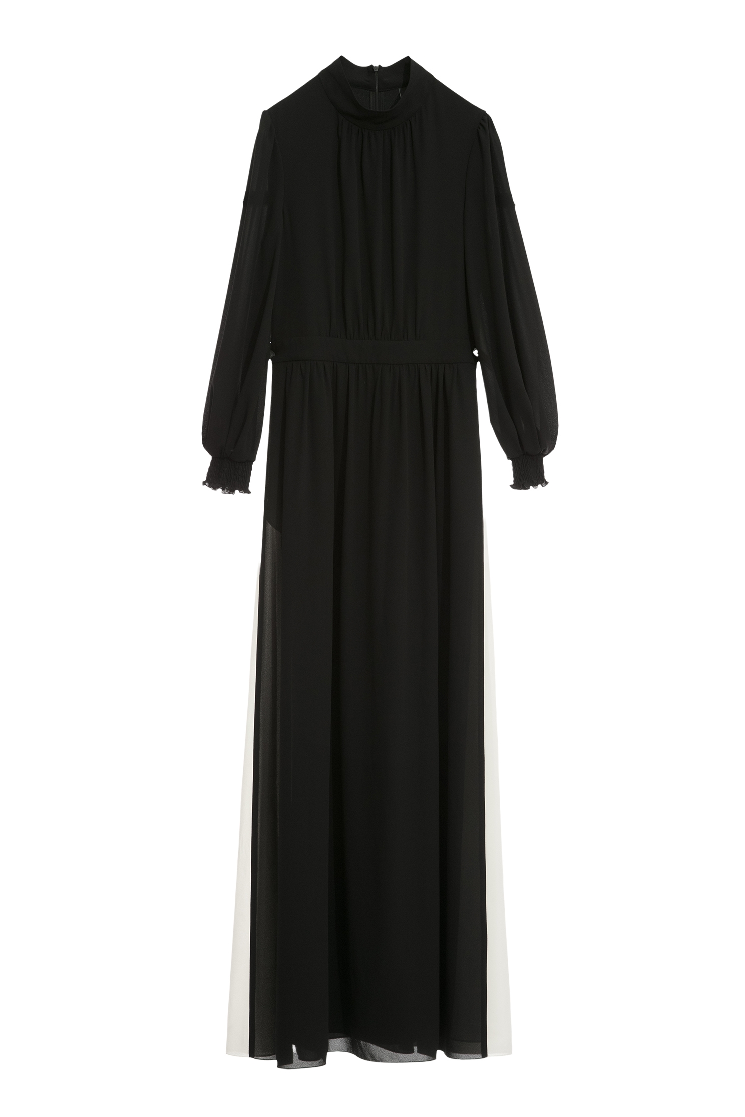 Long Sleeve Contrast Maxi DressLong Sleeve Contrast Maxi Dress,Dresses,cocktaildresses,Evening dresses,Season (AW) Look,Maxi dresses