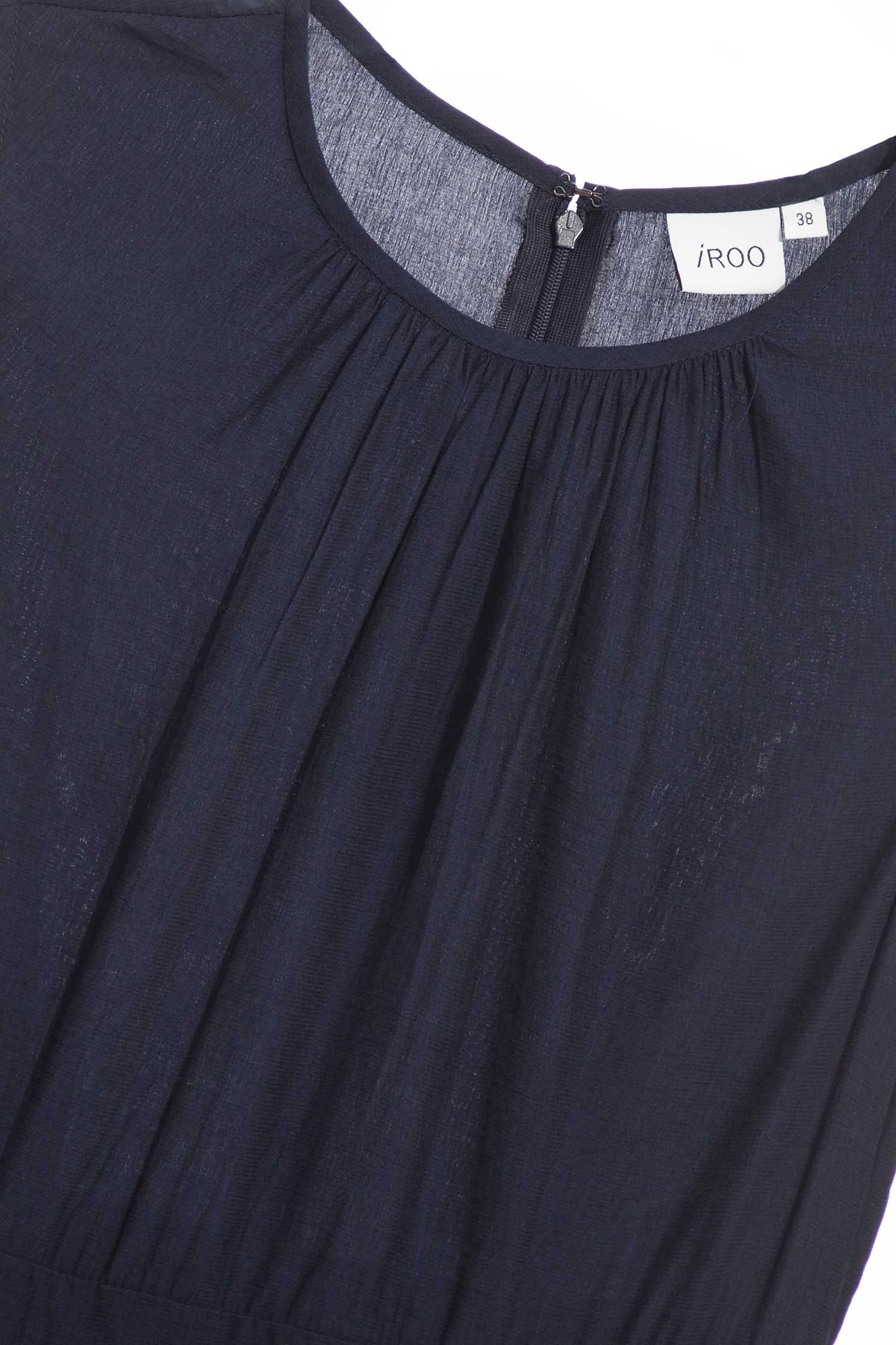 Navy Sleeveless Pleated DressRetro dress,Dresses,Office Looks,Season (SS) Look,mothergift