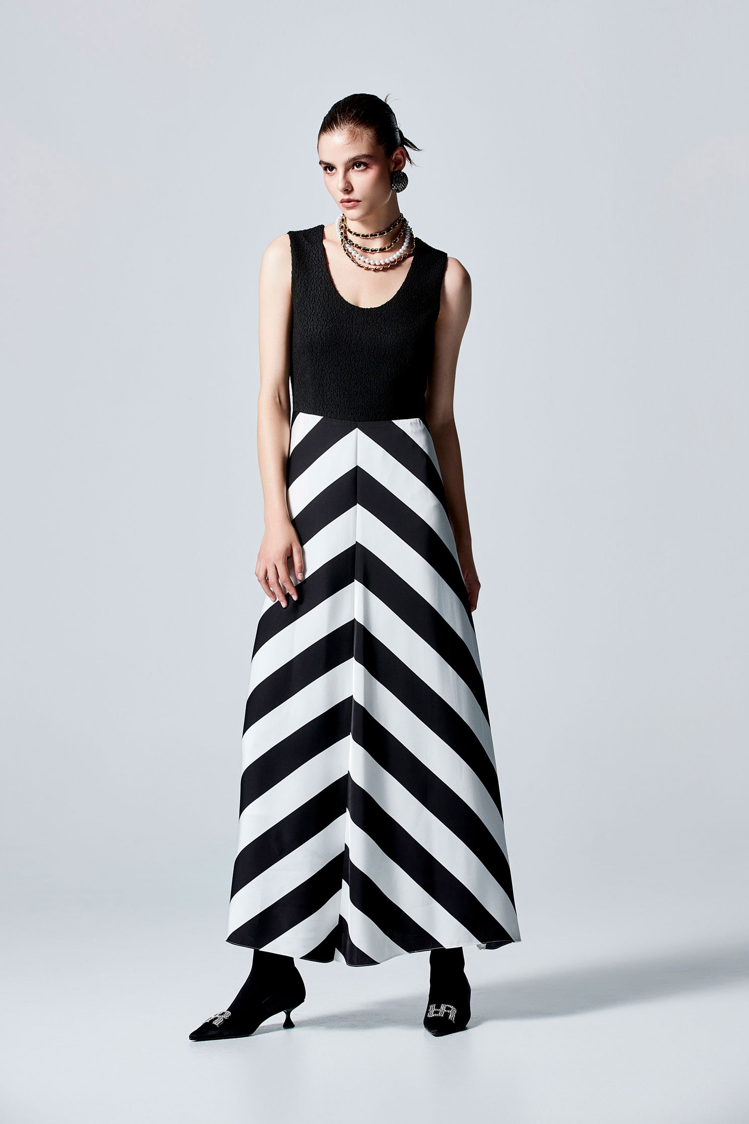 Sleeveless Stripe Print Maxi DressSleeveless Stripe Print Maxi Dress,Dresses,Season (SS) Look,Stripe,Maxi dresses