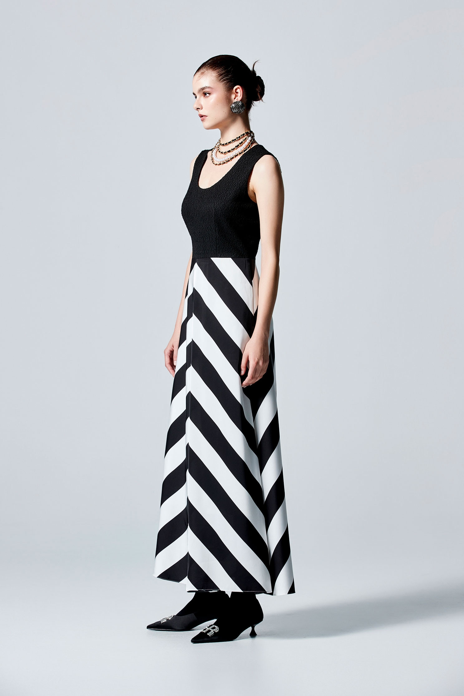 Sleeveless Stripe Print Maxi DressSleeveless Stripe Print Maxi Dress,Dresses,Season (SS) Look,Stripe,Maxi dresses