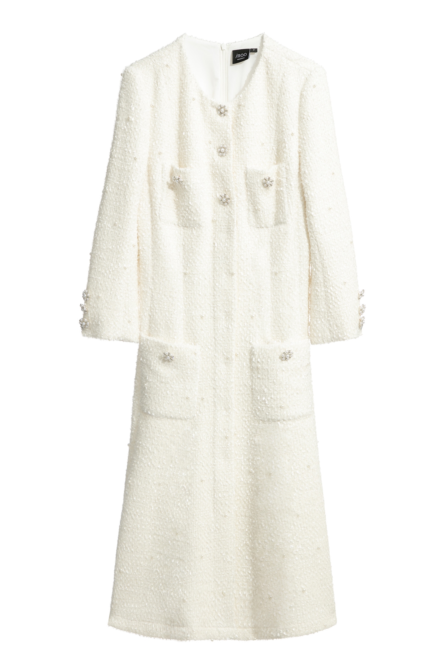 Cream Colour Pearl Coat DressCream Colour Pearl Coat Dress,Dresses,Season (SS) Look,pearl