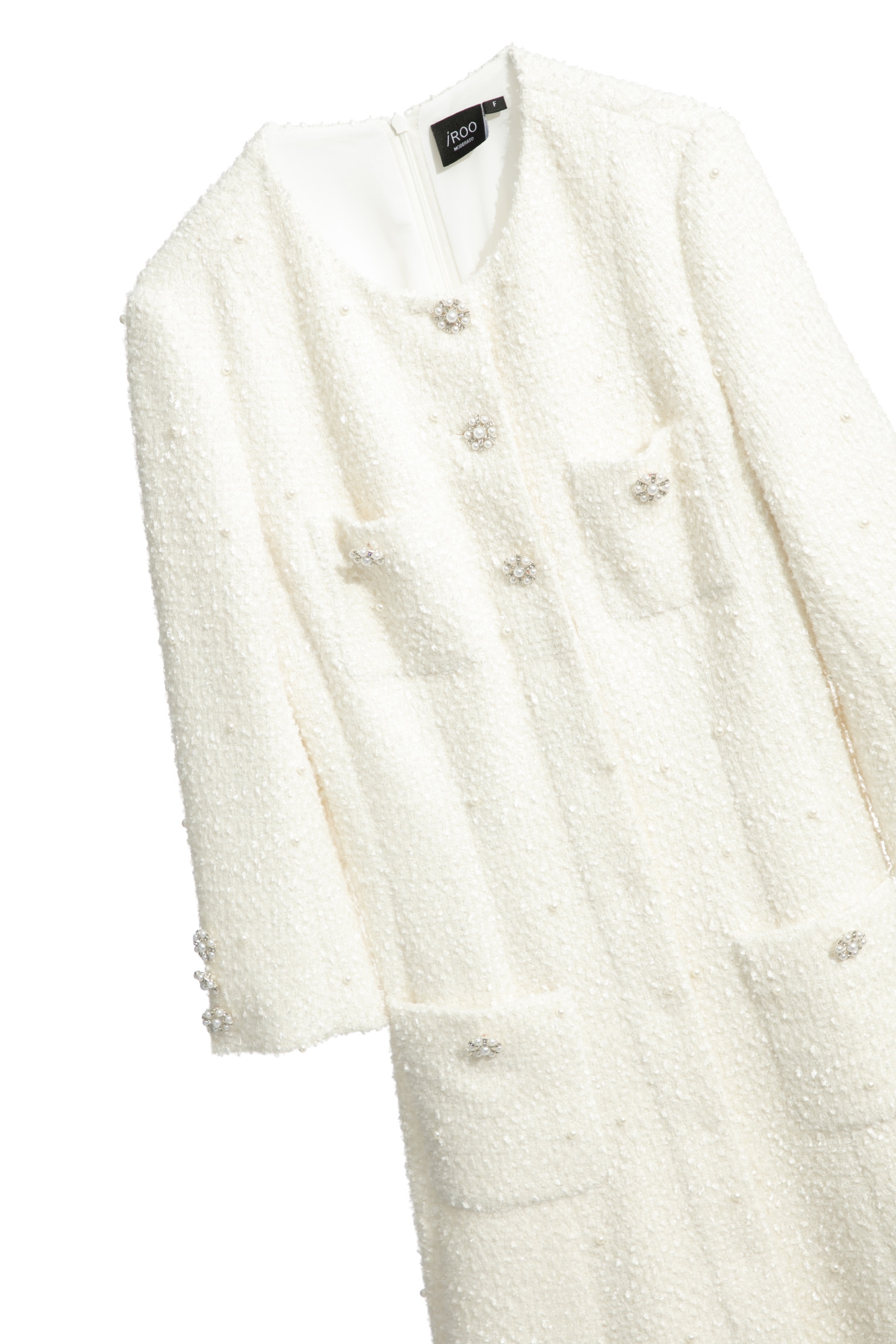 Cream Colour Pearl Coat DressCream Colour Pearl Coat Dress,Dresses,Season (SS) Look,pearl