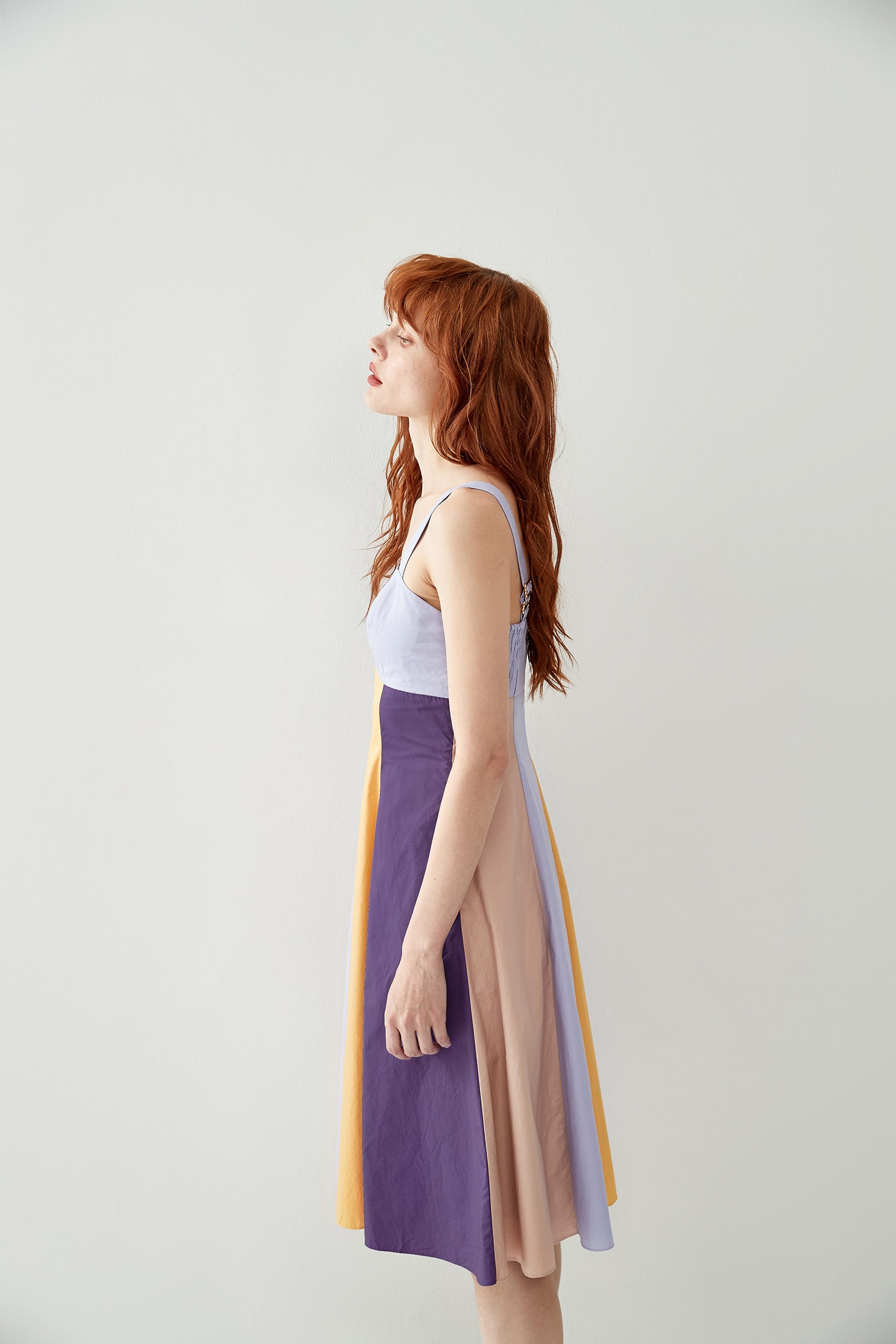 Colour Block Short DressLupine purple short dress,Dresses,Season (SS) Look