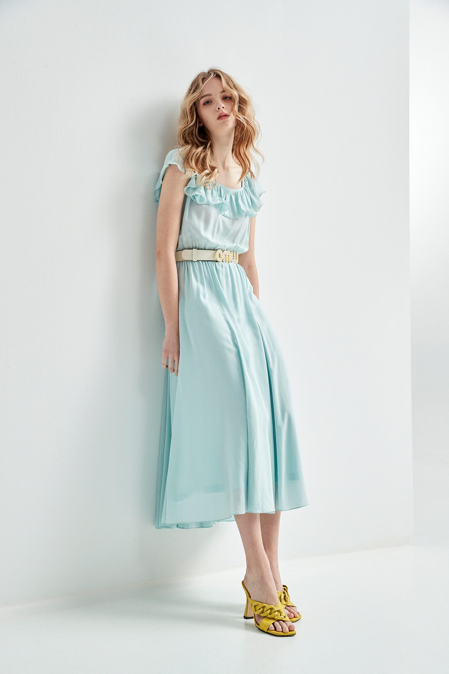 Sky Blue Ruffle DressSky Blue Ruffle Dress,Dresses,Season (SS) Look,Maxi dresses