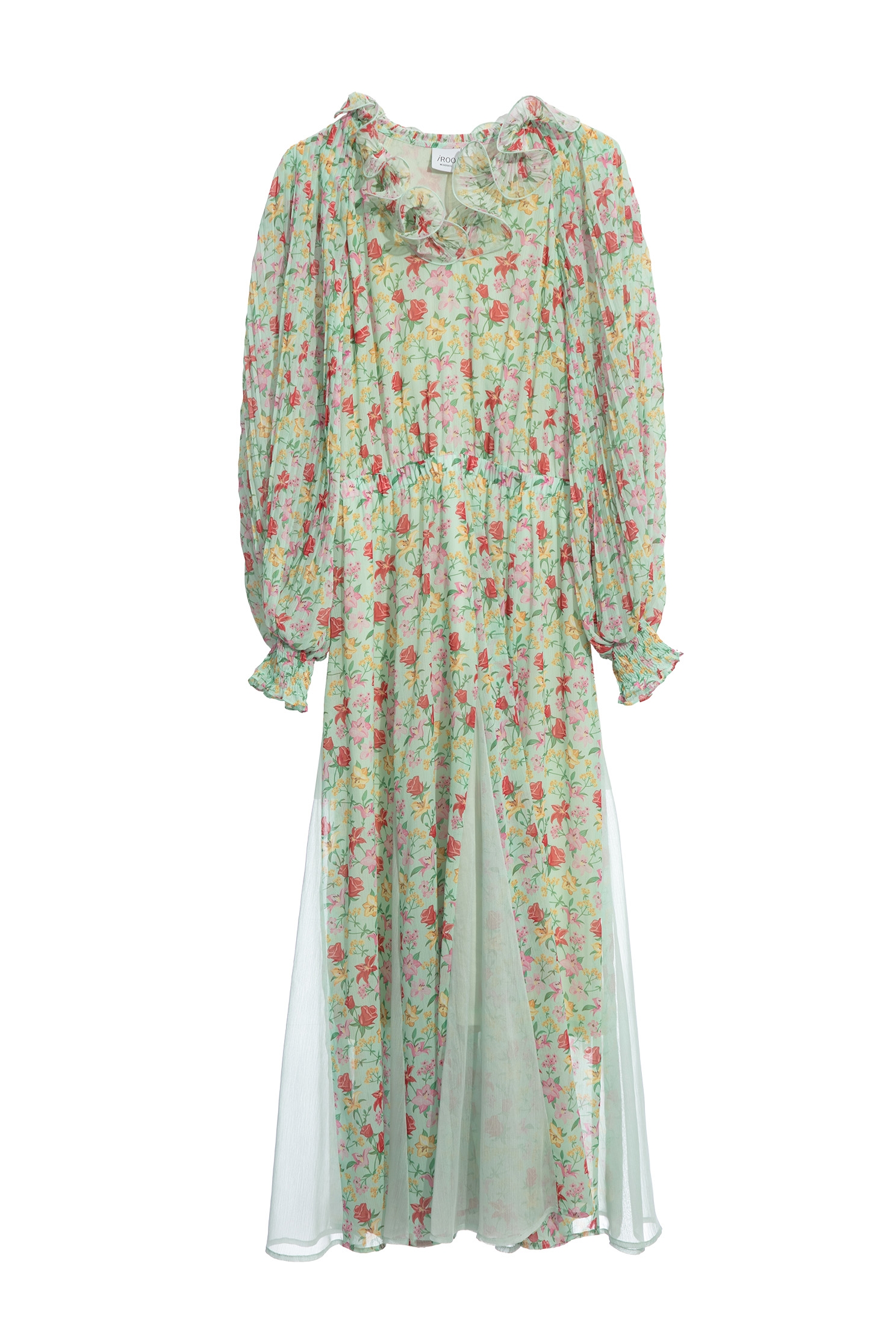 Bold Floral Print Chiffon Maxi DressBold Floral Print Chiffon Maxi Dress,Dresses,Season (AW) Look,Chiffon