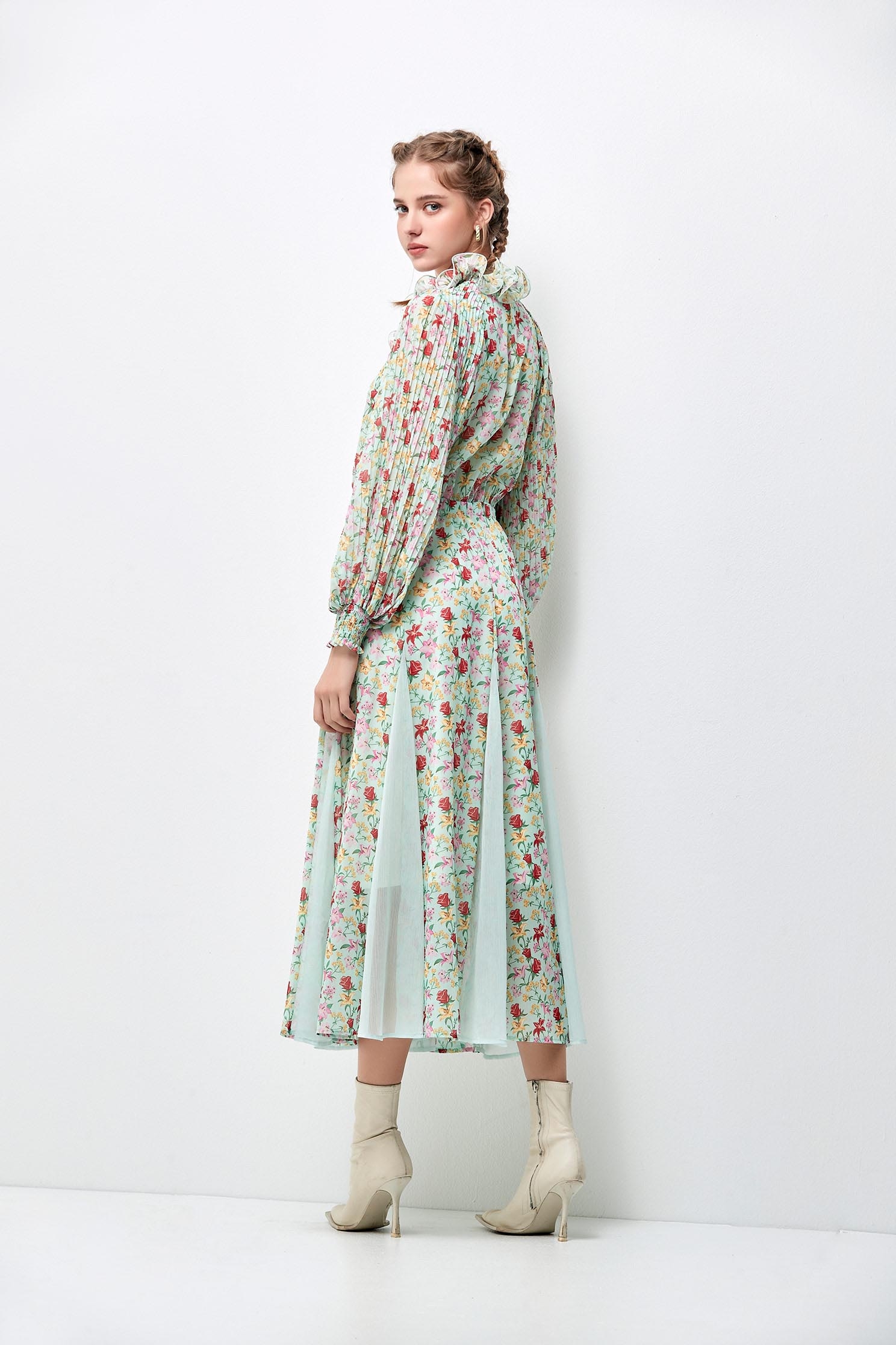 Bold Floral Print Chiffon Maxi DressBold Floral Print Chiffon Maxi Dress,Dresses,Season (AW) Look,Chiffon