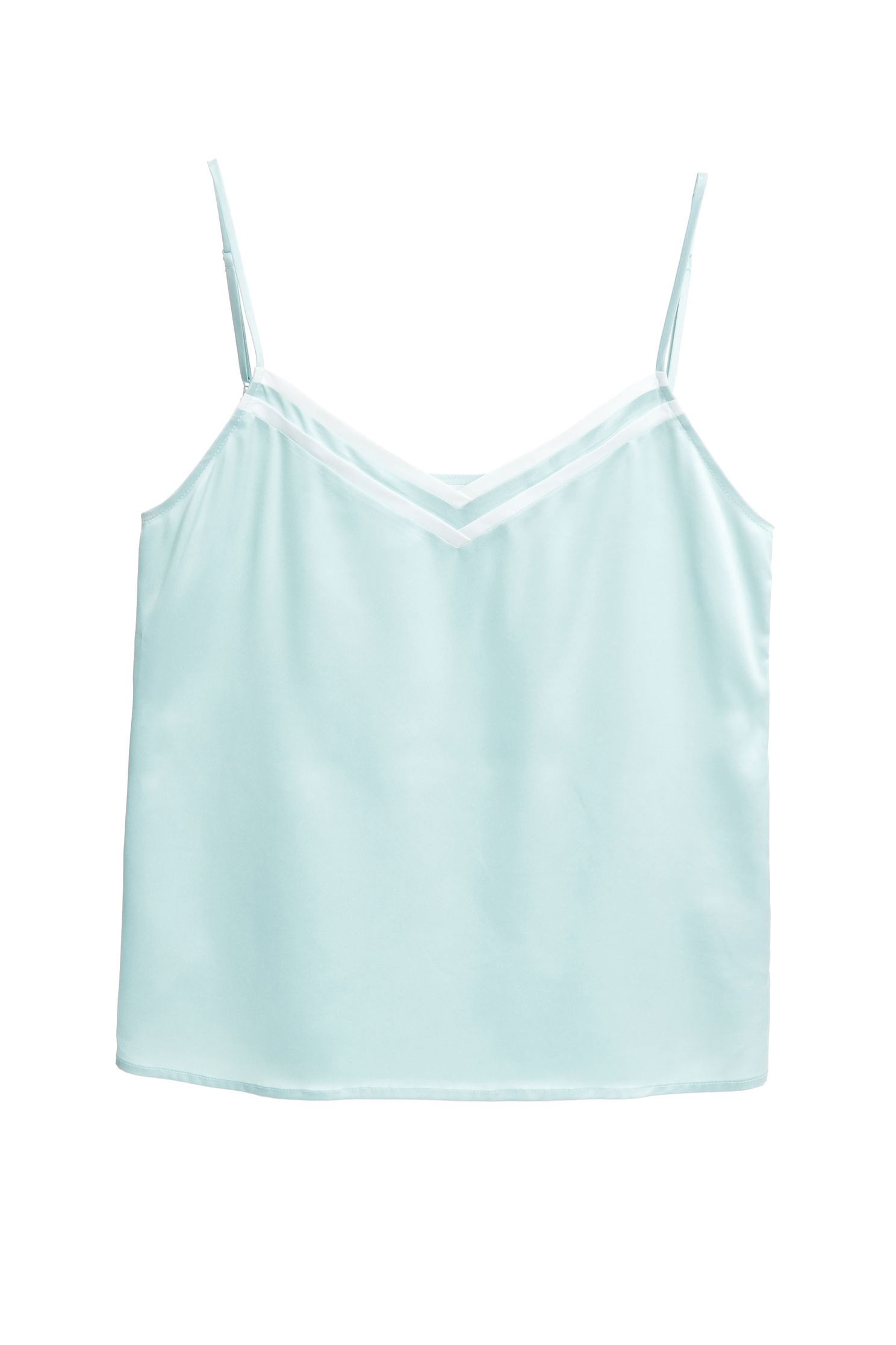 Basic Camisolecontrast vest,Season (SS) Look,Season (AW) Look,Thin straps,sleeveless tops