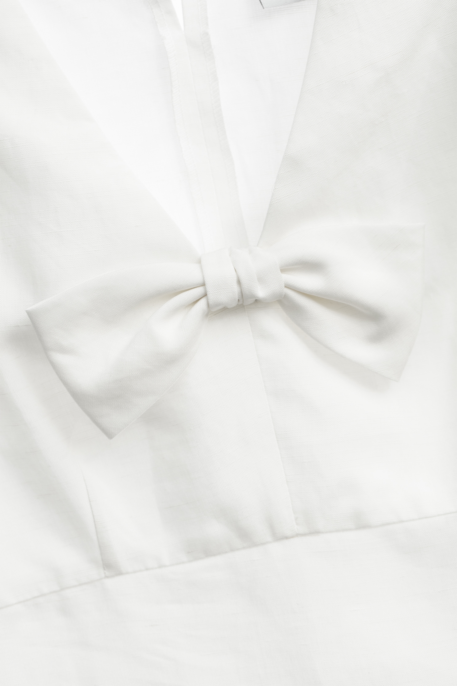 Front Bow Detail Linen VestFront Bow Detail Linen Vest,sleeveless tops,Season (SS) Look,sleeveless tops,bows