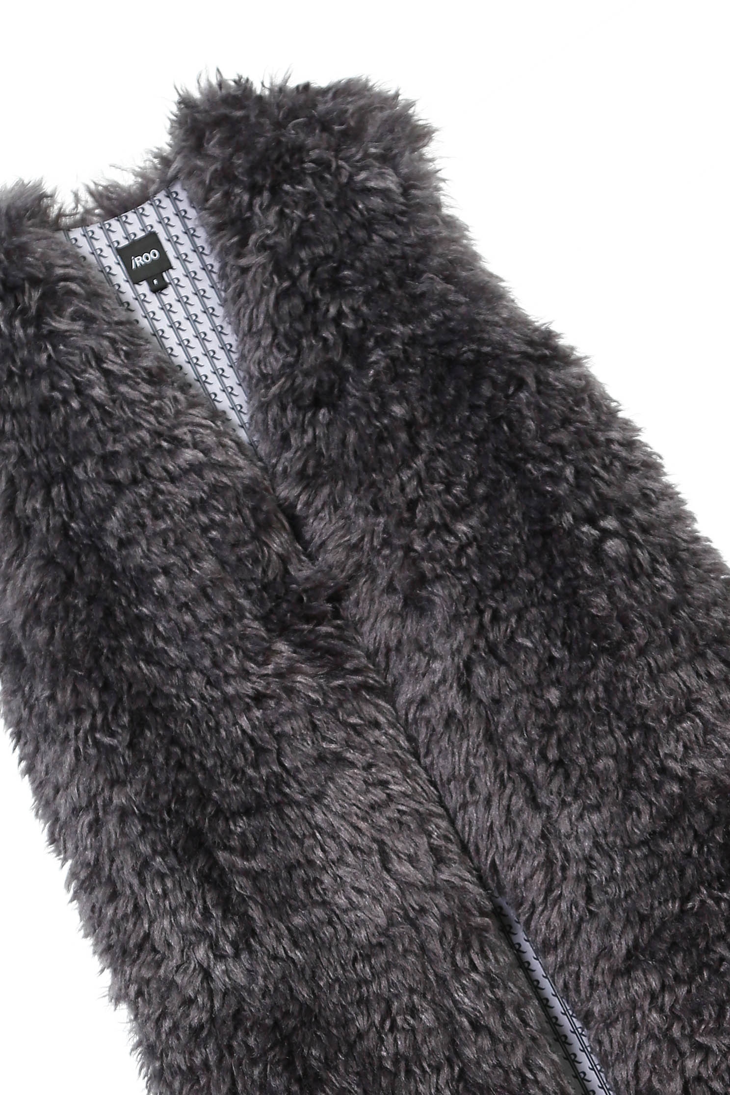 Faux Fur Long Grey VestLimited edition imitate fur vest,sleeveless tops,Outerwear,Season (AW) Look,simple outfits,sleeveless tops