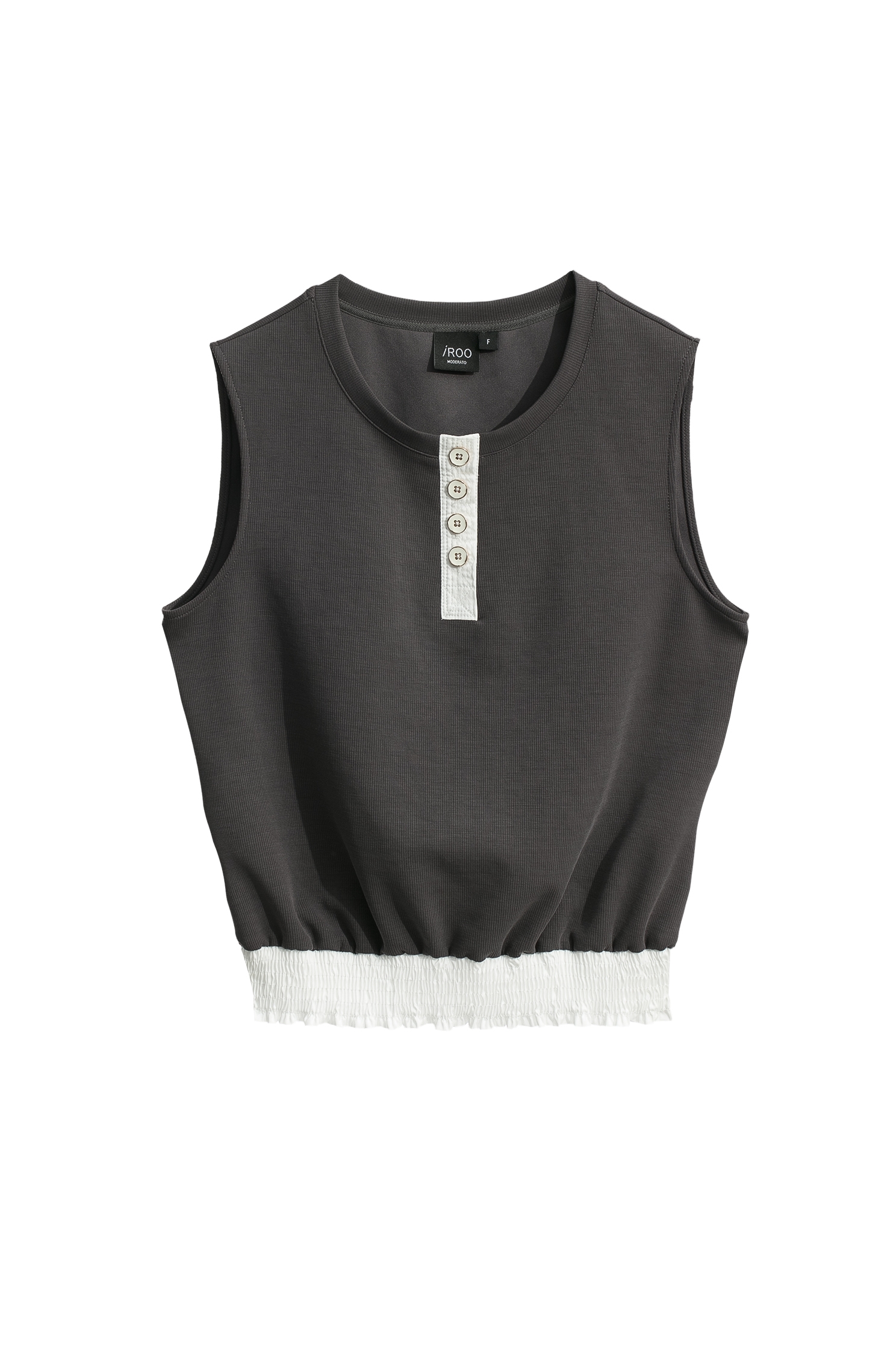 Contrast Elastic Hem VestContrast Elastic Hem Vest,sleeveless tops,Tops,sleeveless tops,Season (AW) Look,sleeveless tops