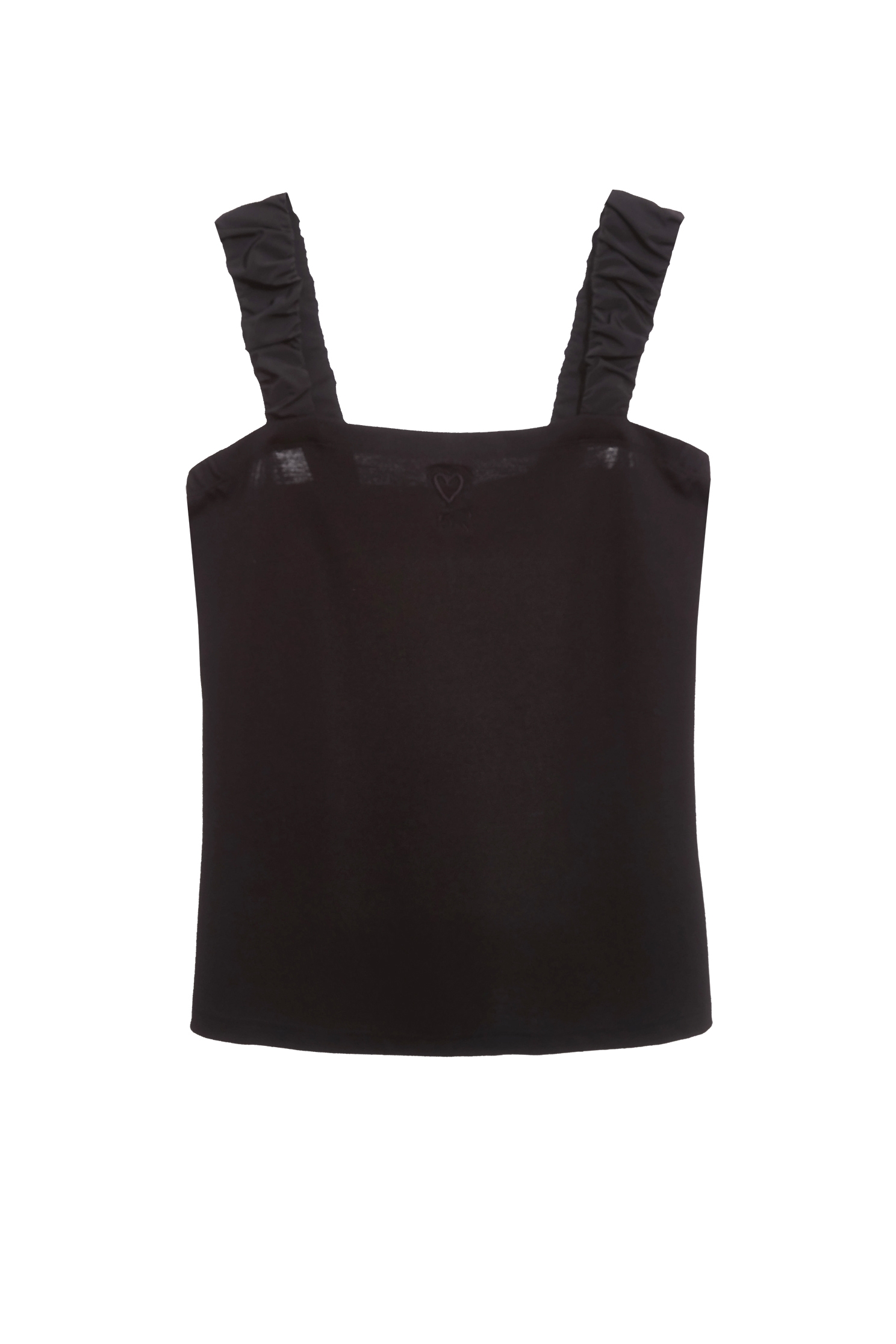 Embroidered Heart Logo Tank TopEmbroidered Heart Logo Tank Top,sleeveless tops,Season (AW) Look,Embroidered,sleeveless tops,Black tops