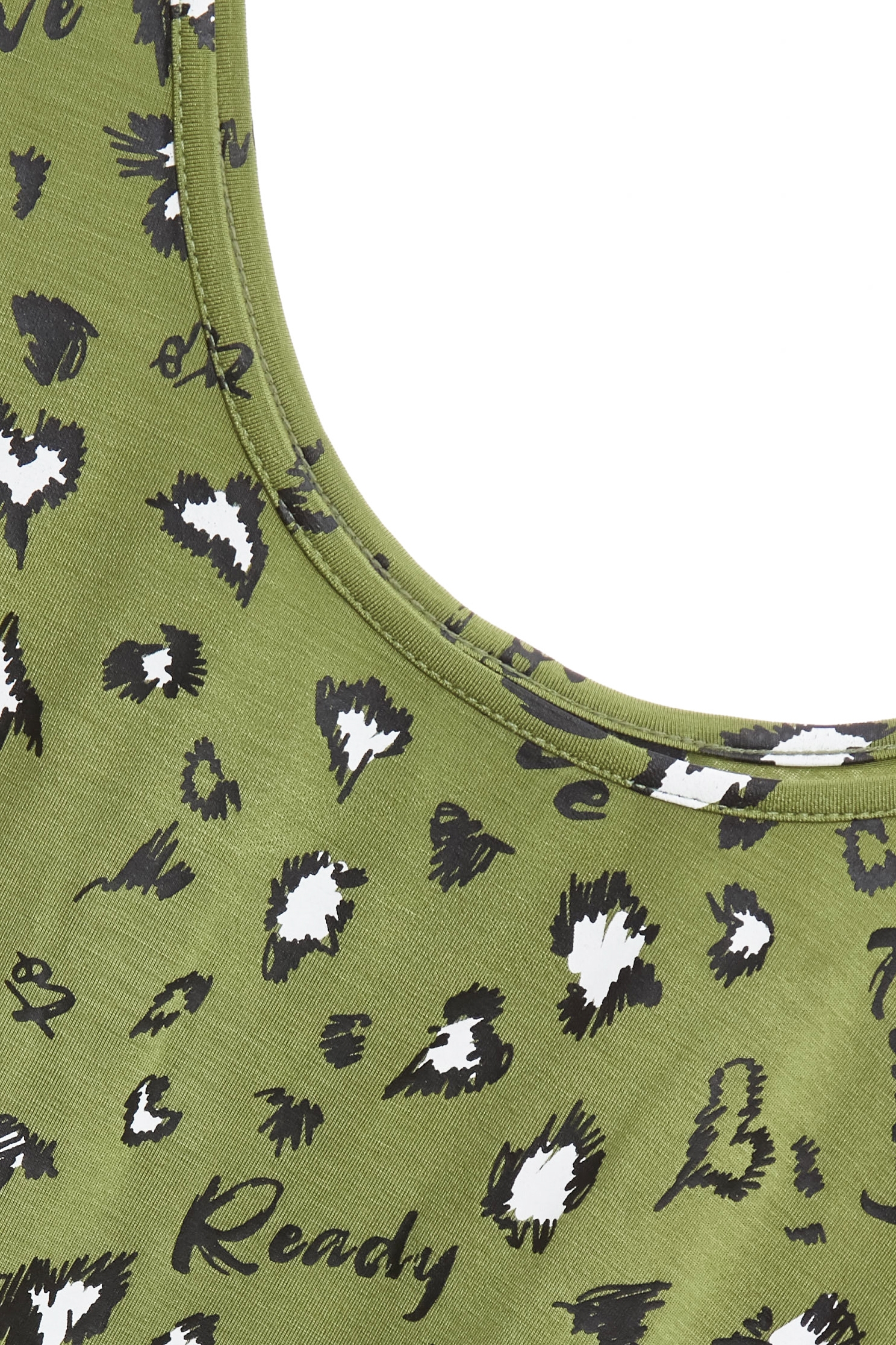 Leopard Print Green Tank TopLeopard Print Green Tank Top,T-shirts,sleeveless tops,co-ord sets,Season (AW) Look,sleeveless tops