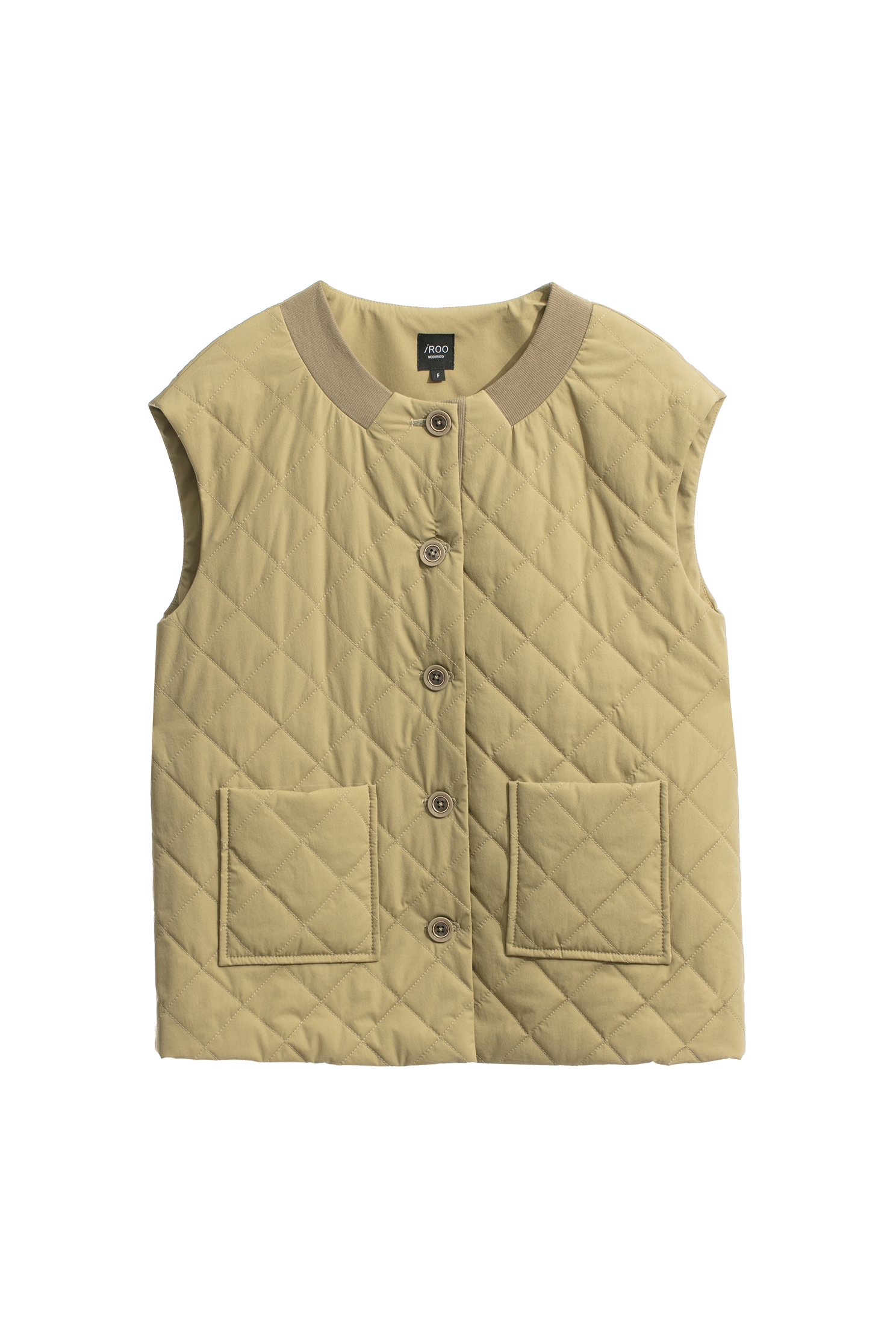 Quilted Patch Pocket VestQuilted Patch Pocket Vest,sleeveless tops,Outerwear,Season (AW) Look,sleeveless tops,waistcoat