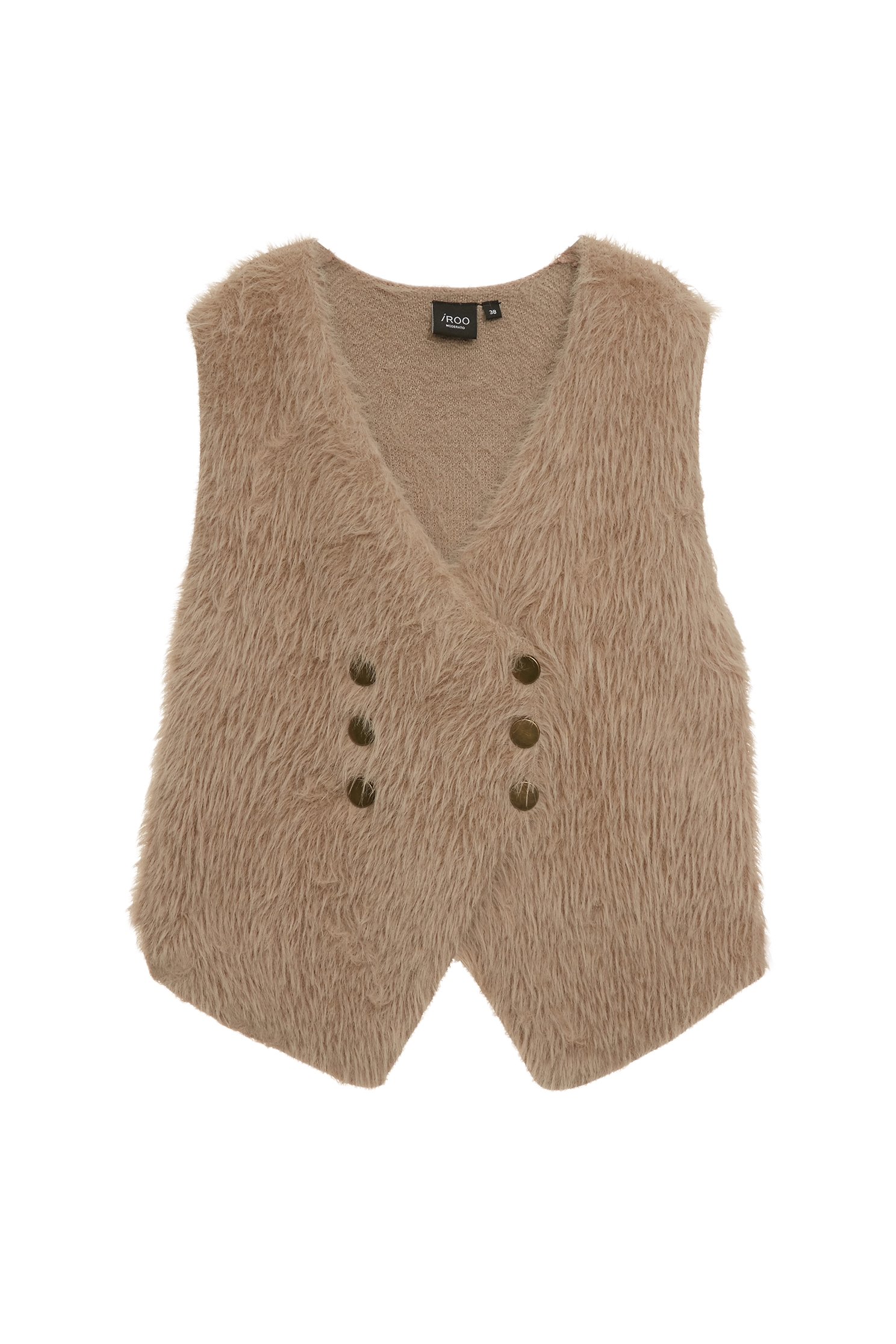 V-neck Faux Fur VestV-neck Faux Fur Vest,sleeveless tops,Outerwear,sleeveless tops,Season (AW) Look,sleeveless tops,Knitted,Knitted coats,Knitted tops