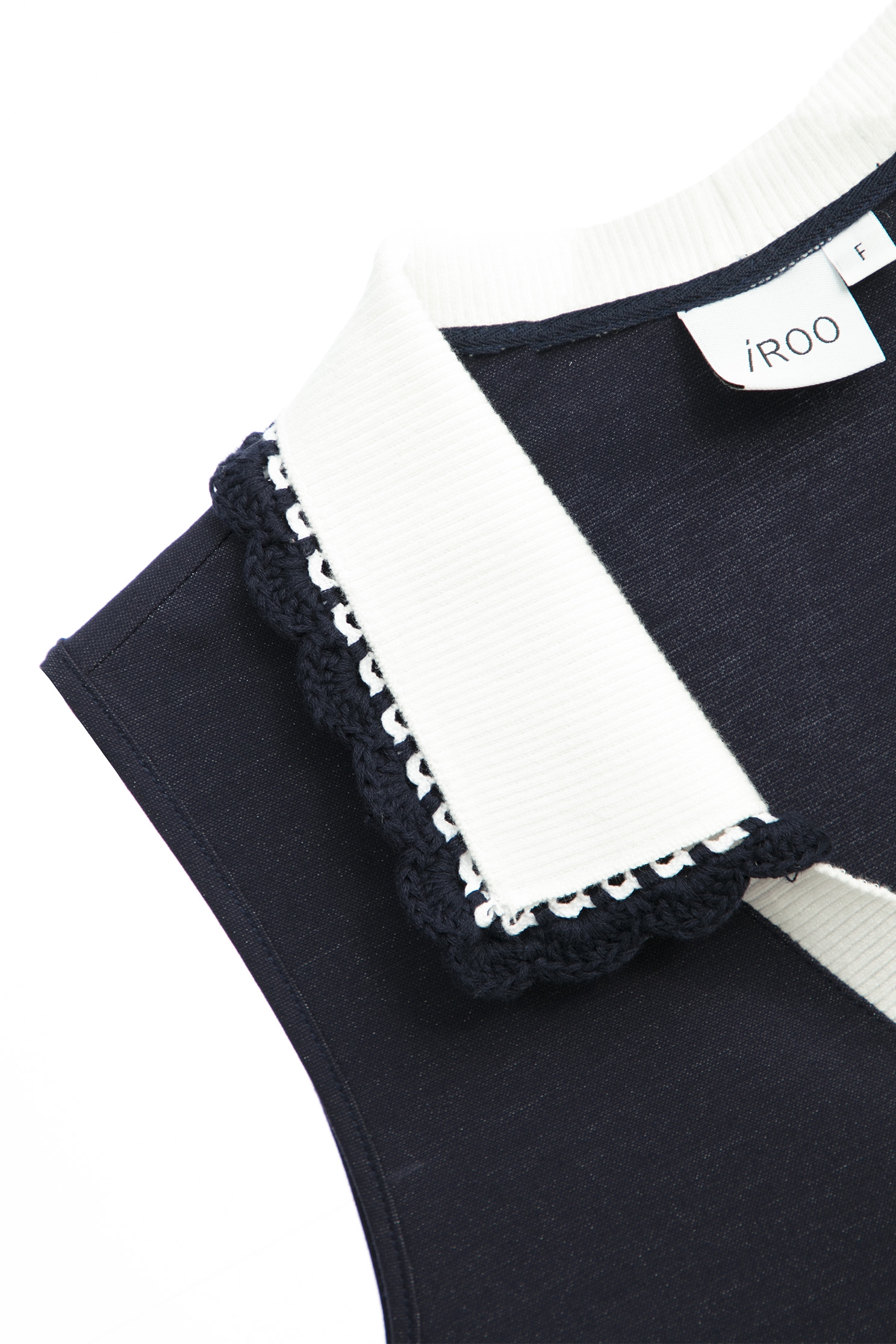 Navy Vest With Contrast Trim DetailNavy Vest With Contrast Trim Detail,Tops,Season (SS) Look,sleeveless tops,sleeveless tops